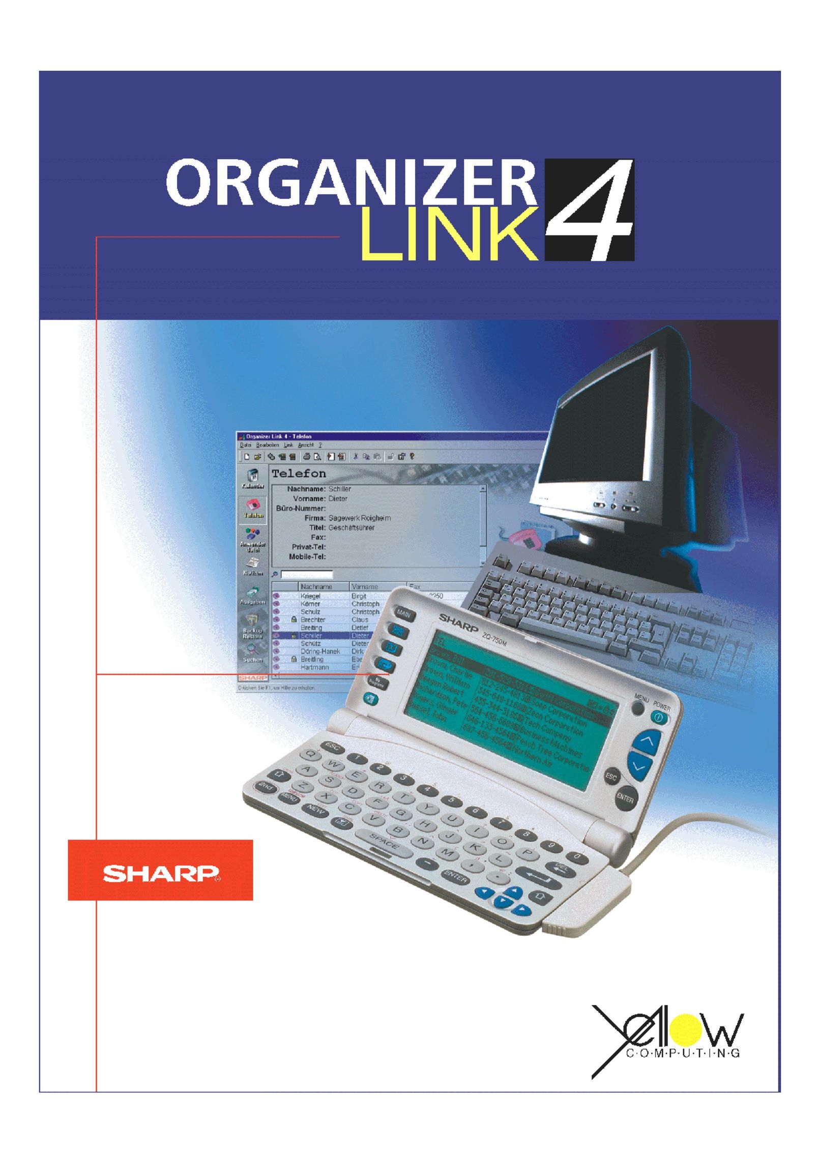 Sharp ORGANIZER Link4 PDAs & Smartphones User Manual