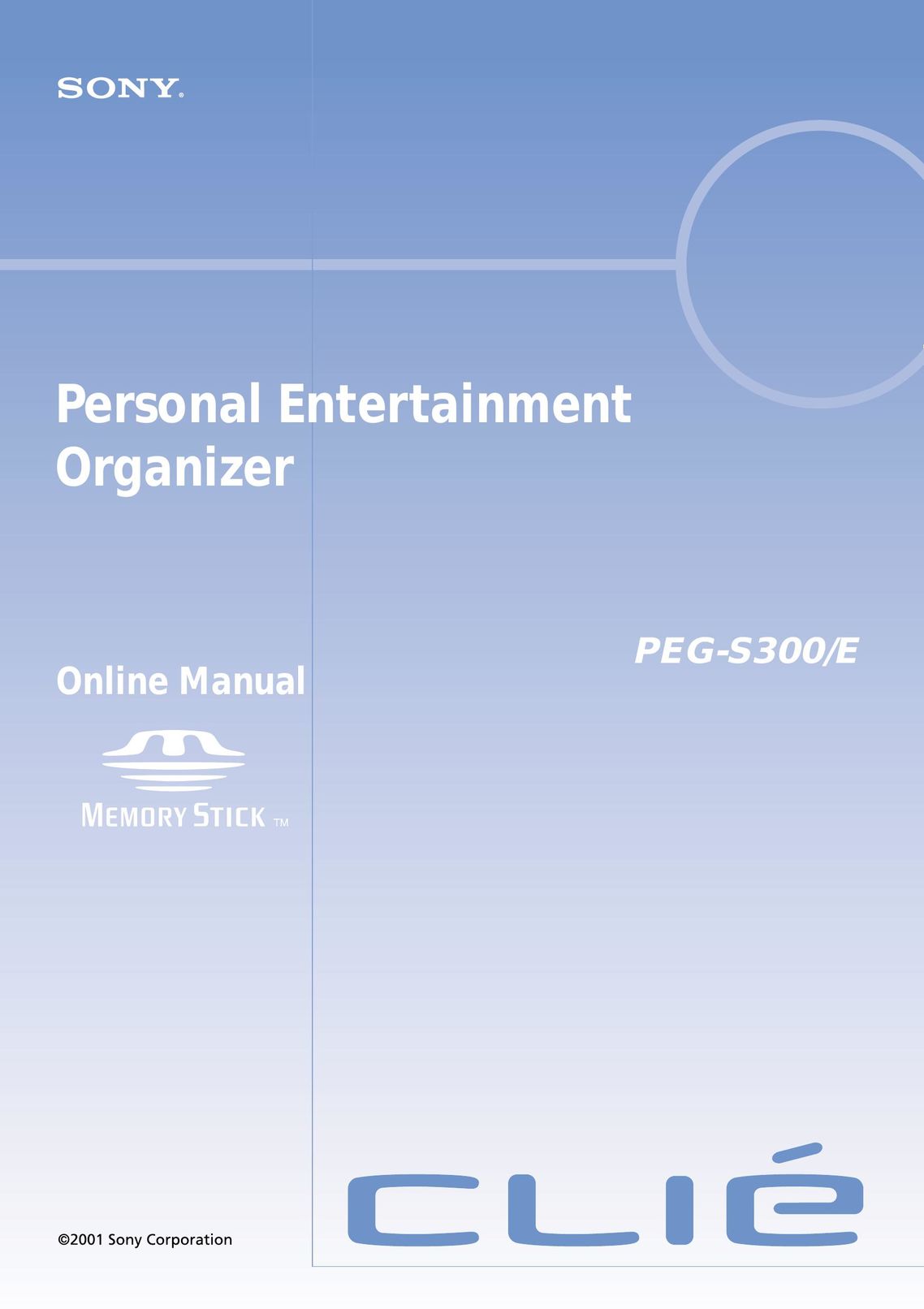 Sony PEG-S300/E PDAs & Smartphones User Manual