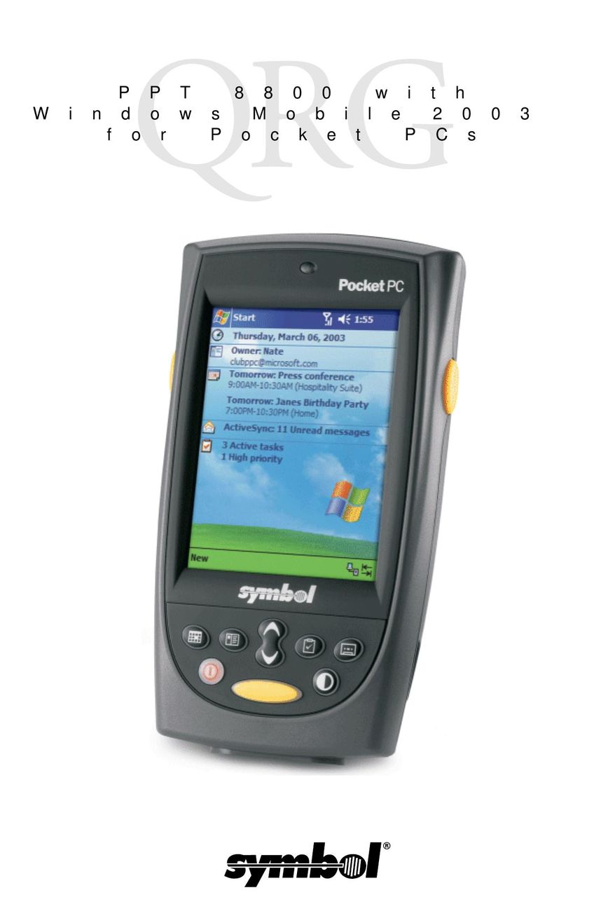Symbol Technologies PPT 8800 PDAs & Smartphones User Manual