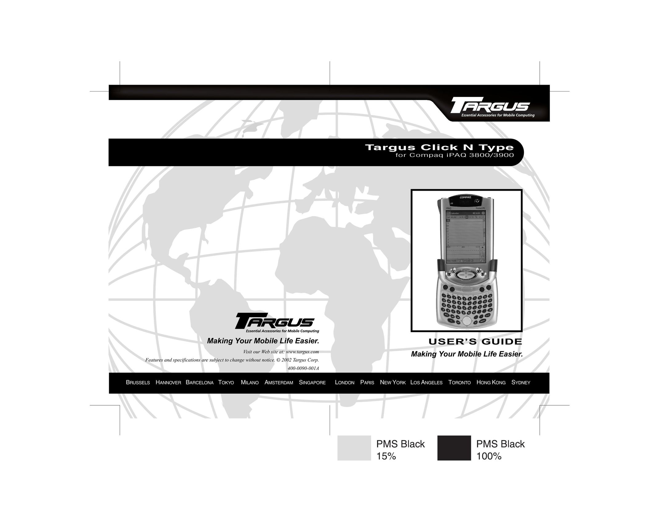 Targus iPAQ 3800 PDAs & Smartphones User Manual