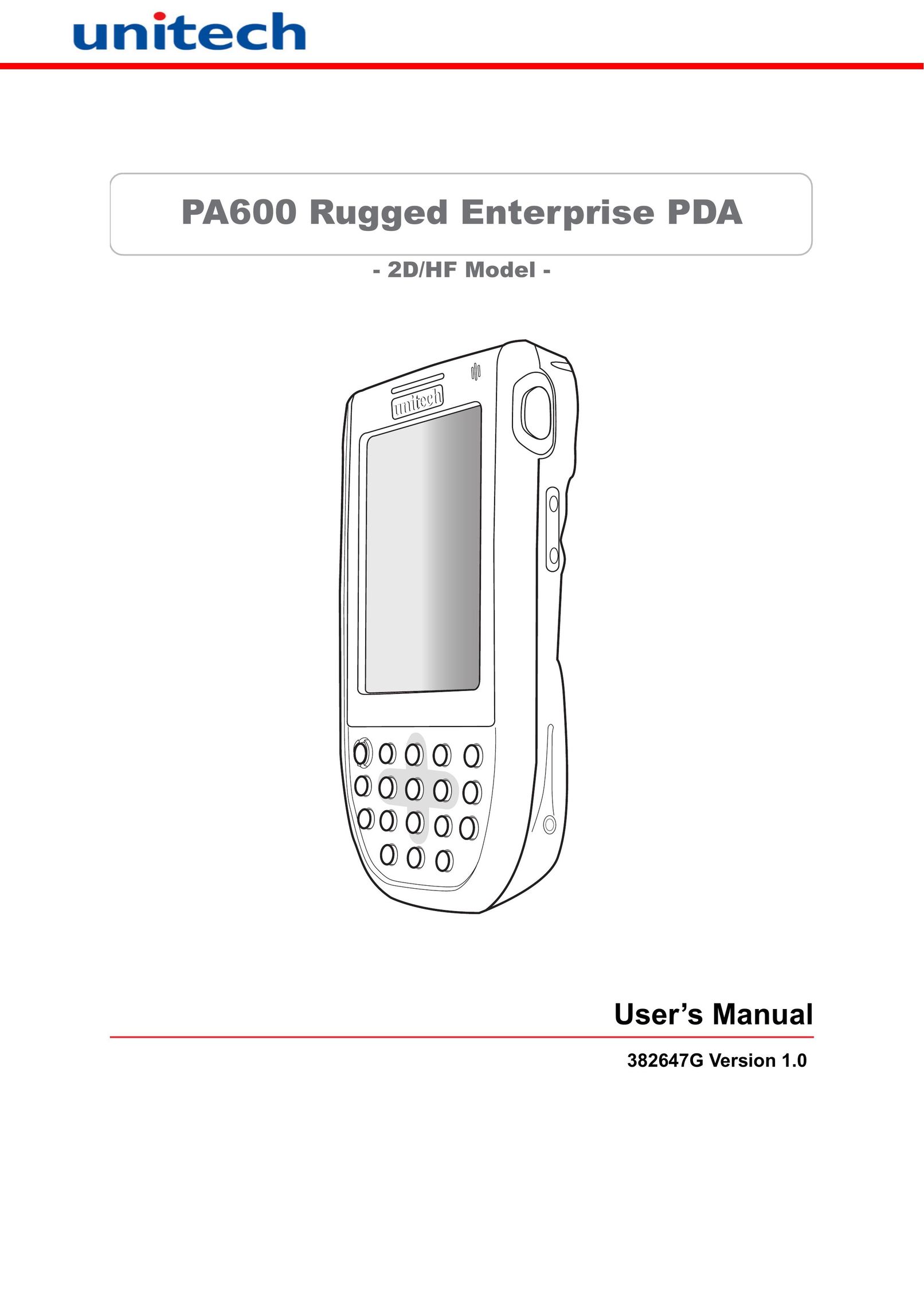 Unitech 38647G PDAs & Smartphones User Manual