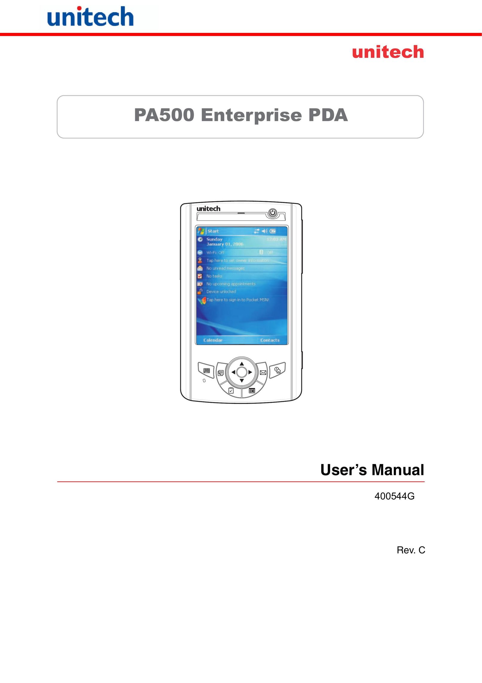 Unitech PA500 PDAs & Smartphones User Manual