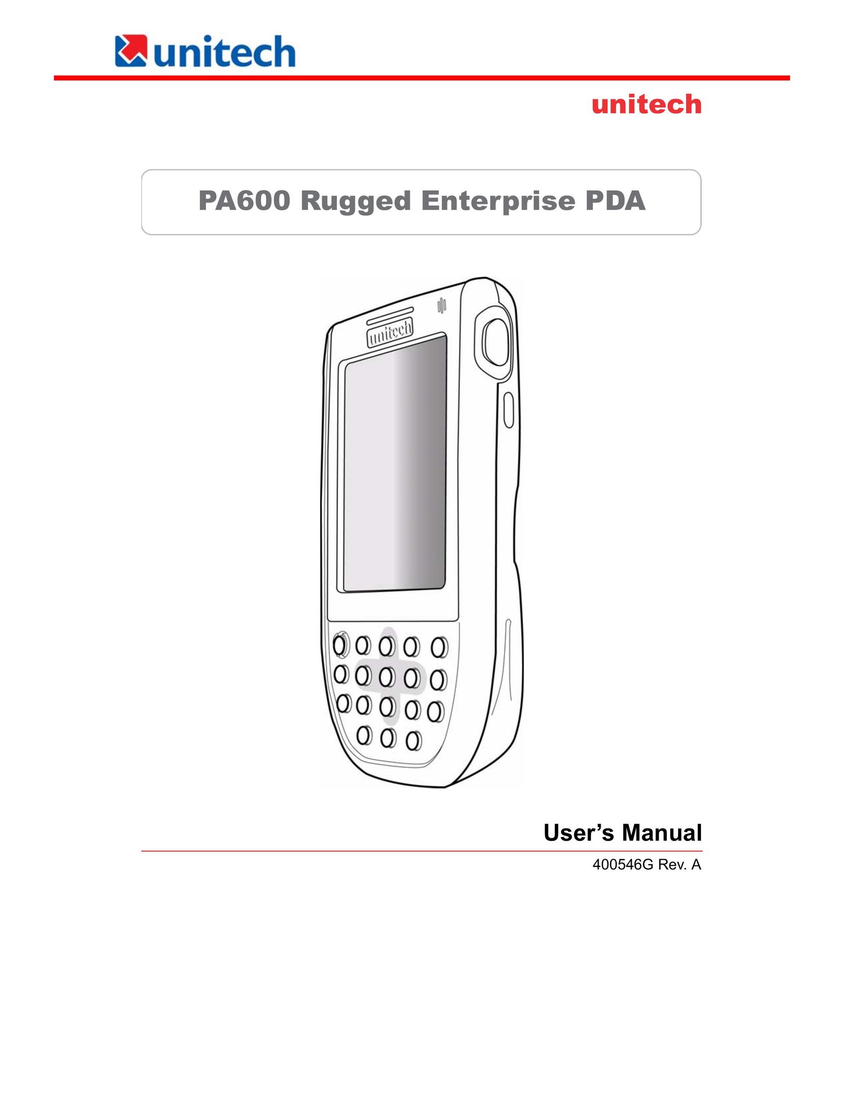 Unitech PA600 PDAs & Smartphones User Manual