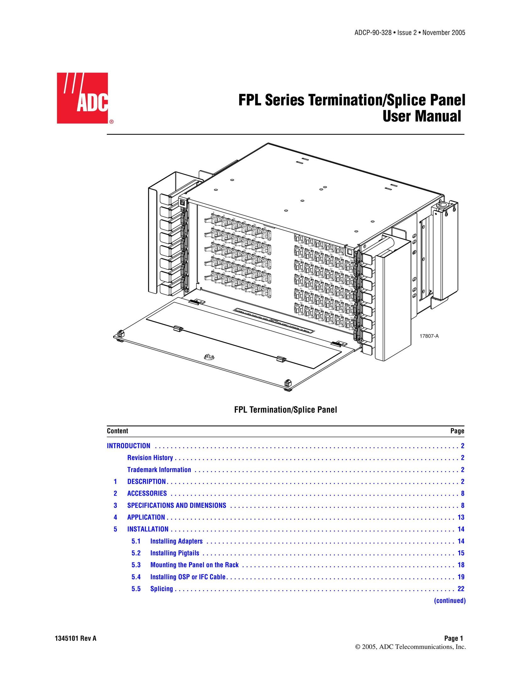 ADC FPL Series Telephone User Manual