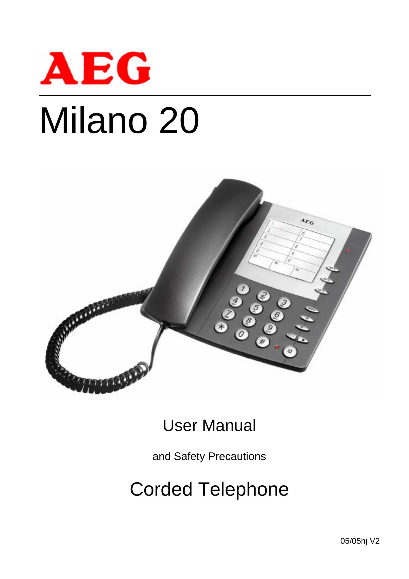 AEG 20 Telephone User Manual