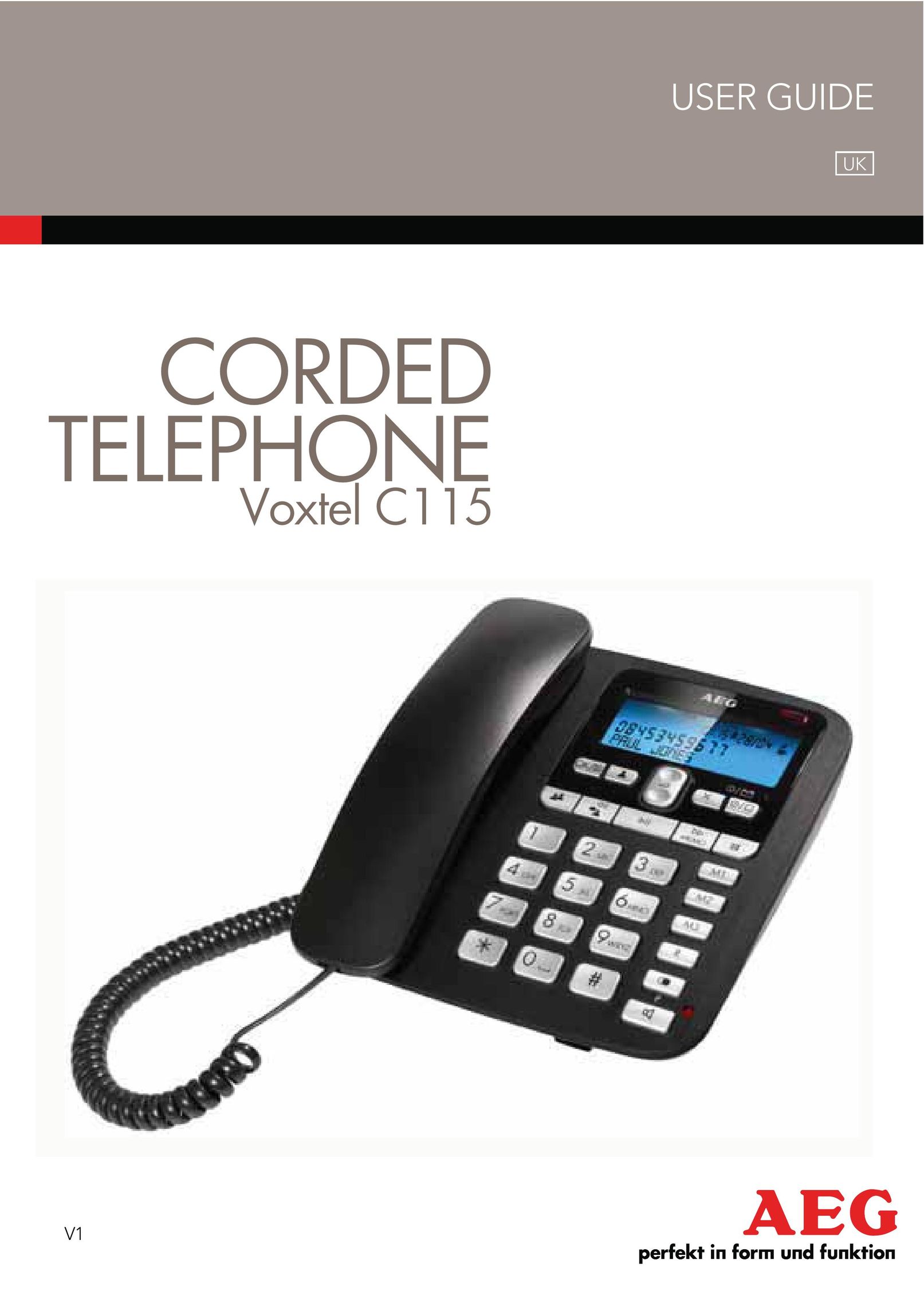 AEG C115 Telephone User Manual