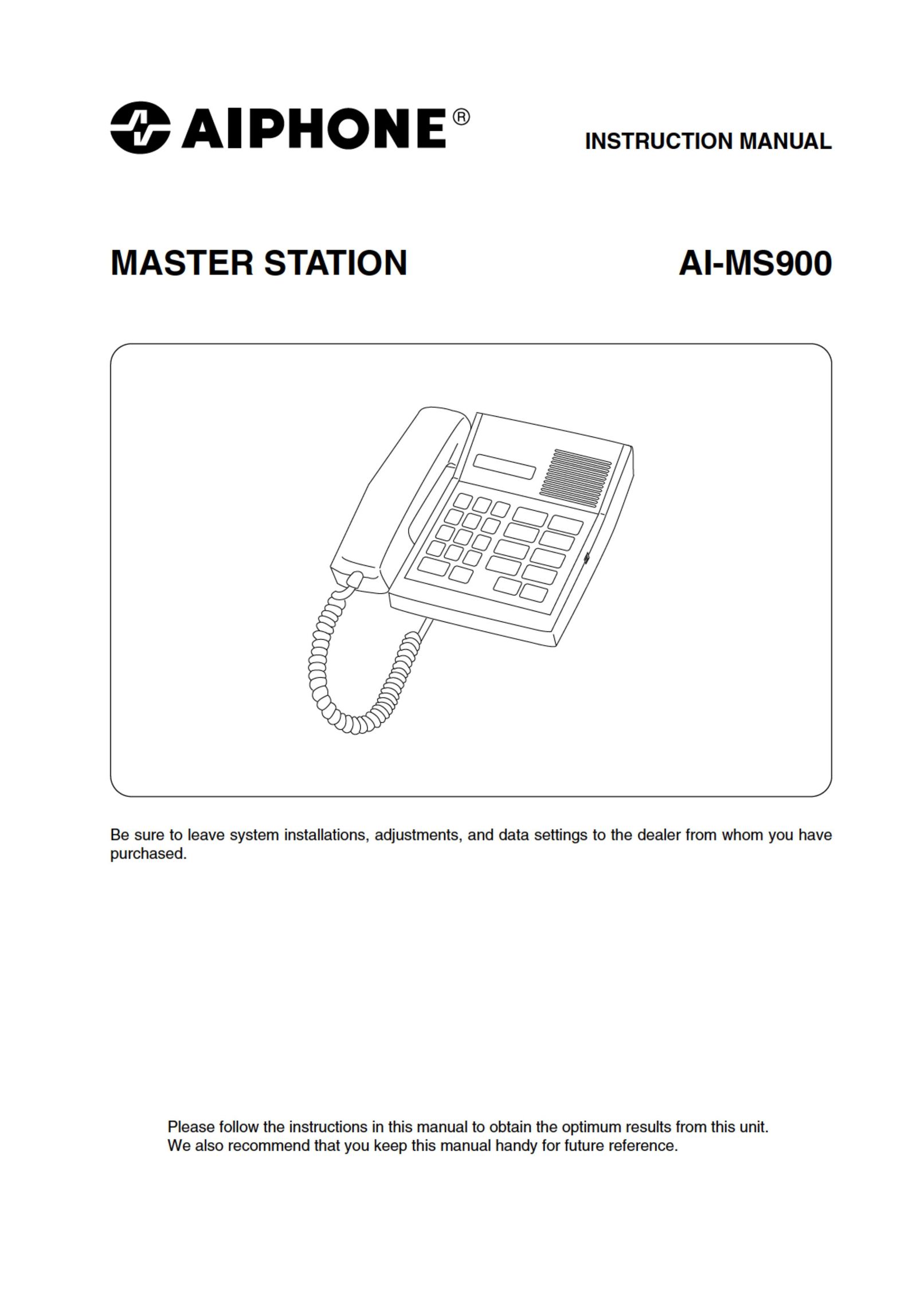 Aiphone AI-MS900 Telephone User Manual