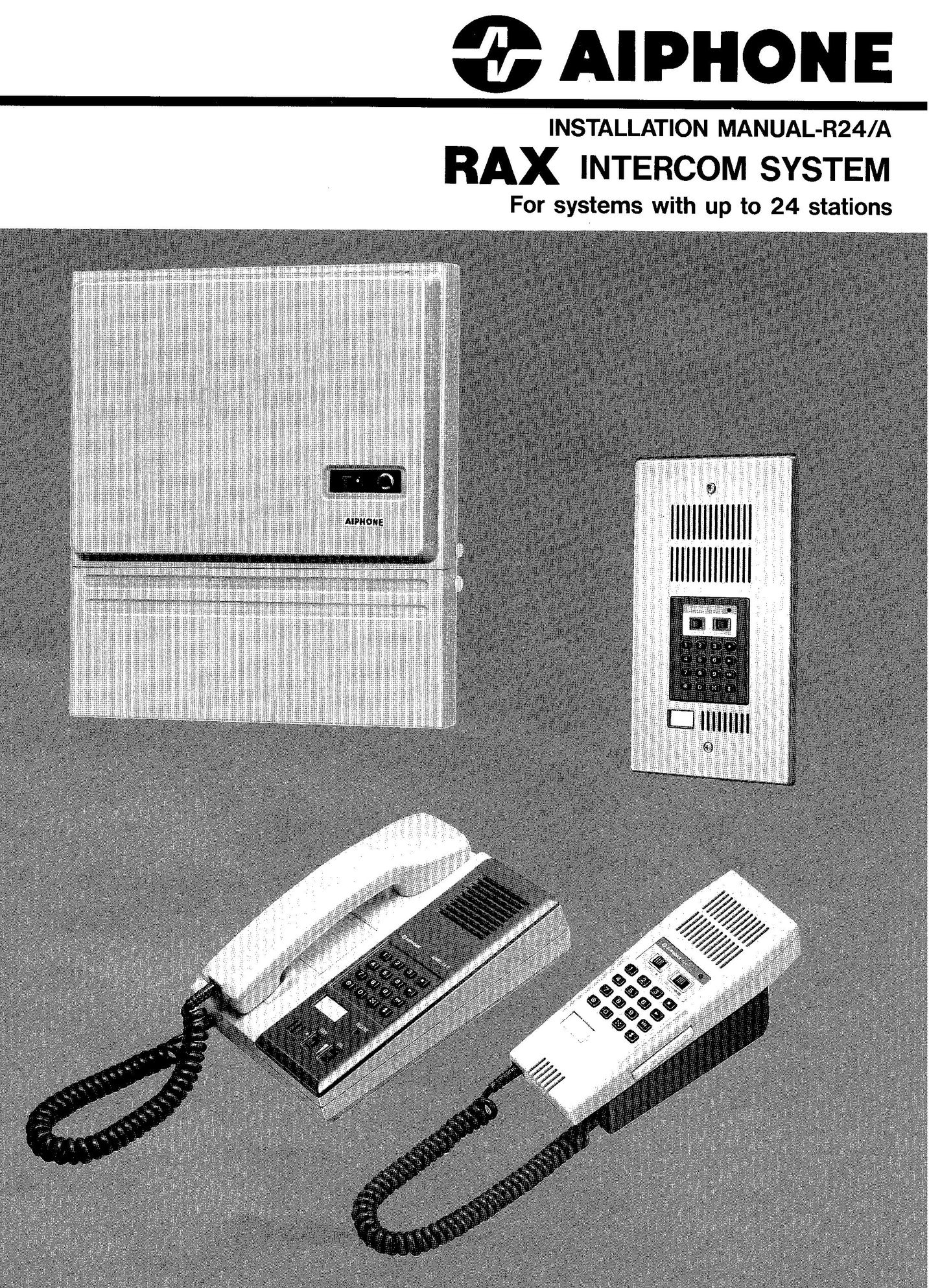 Aiphone R24/A Telephone User Manual