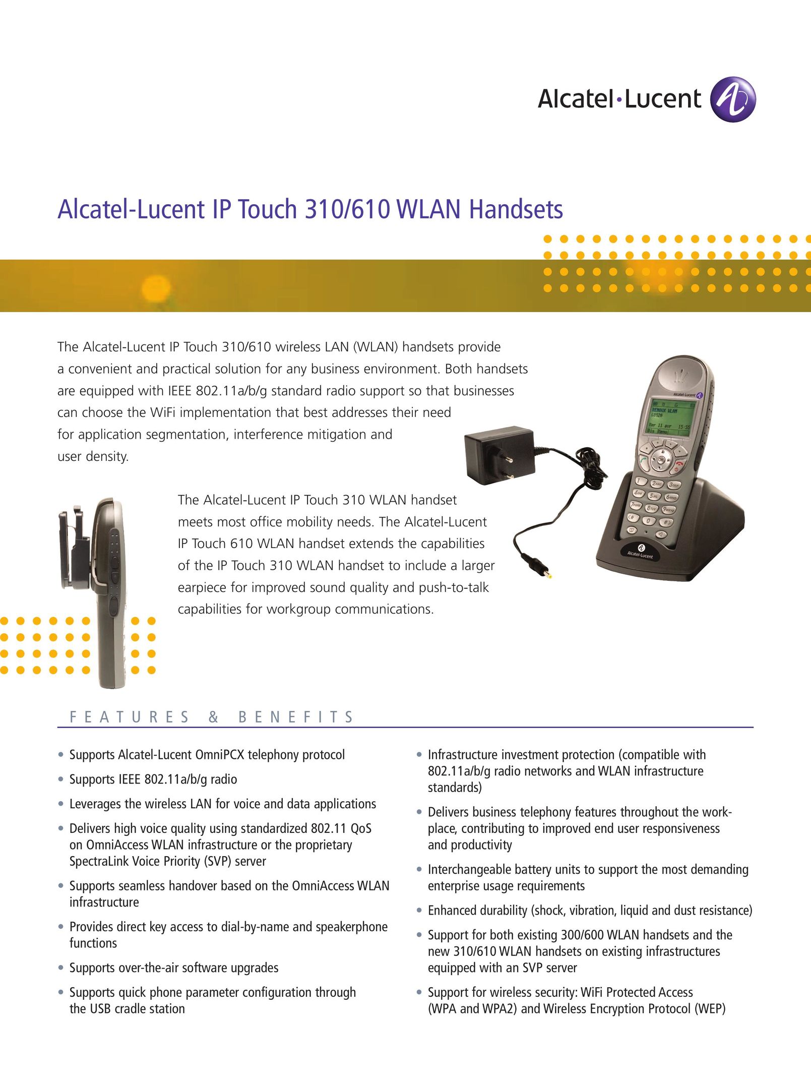 Alcatel Carrier Internetworking Solutions 310 Telephone User Manual
