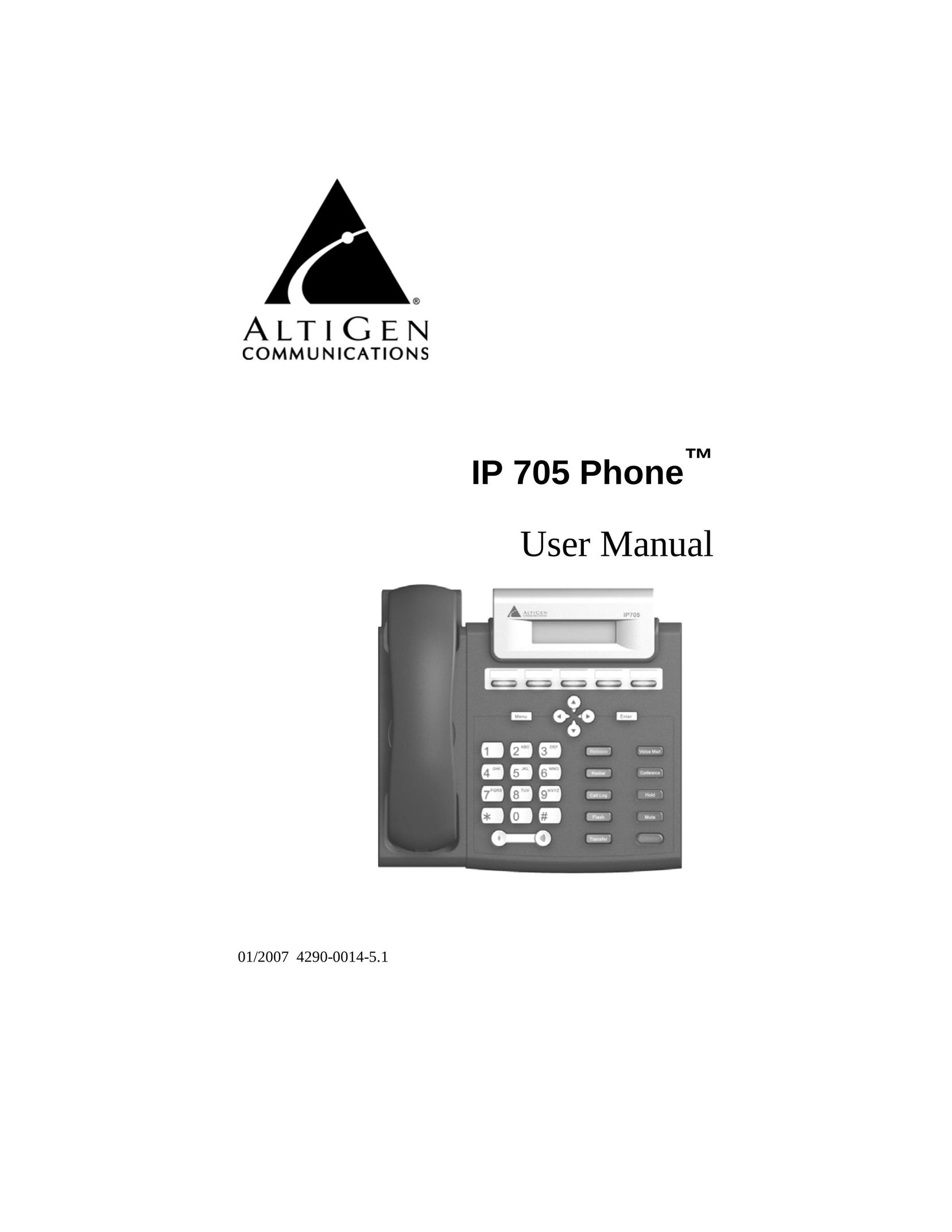 AltiGen comm 705 Telephone User Manual
