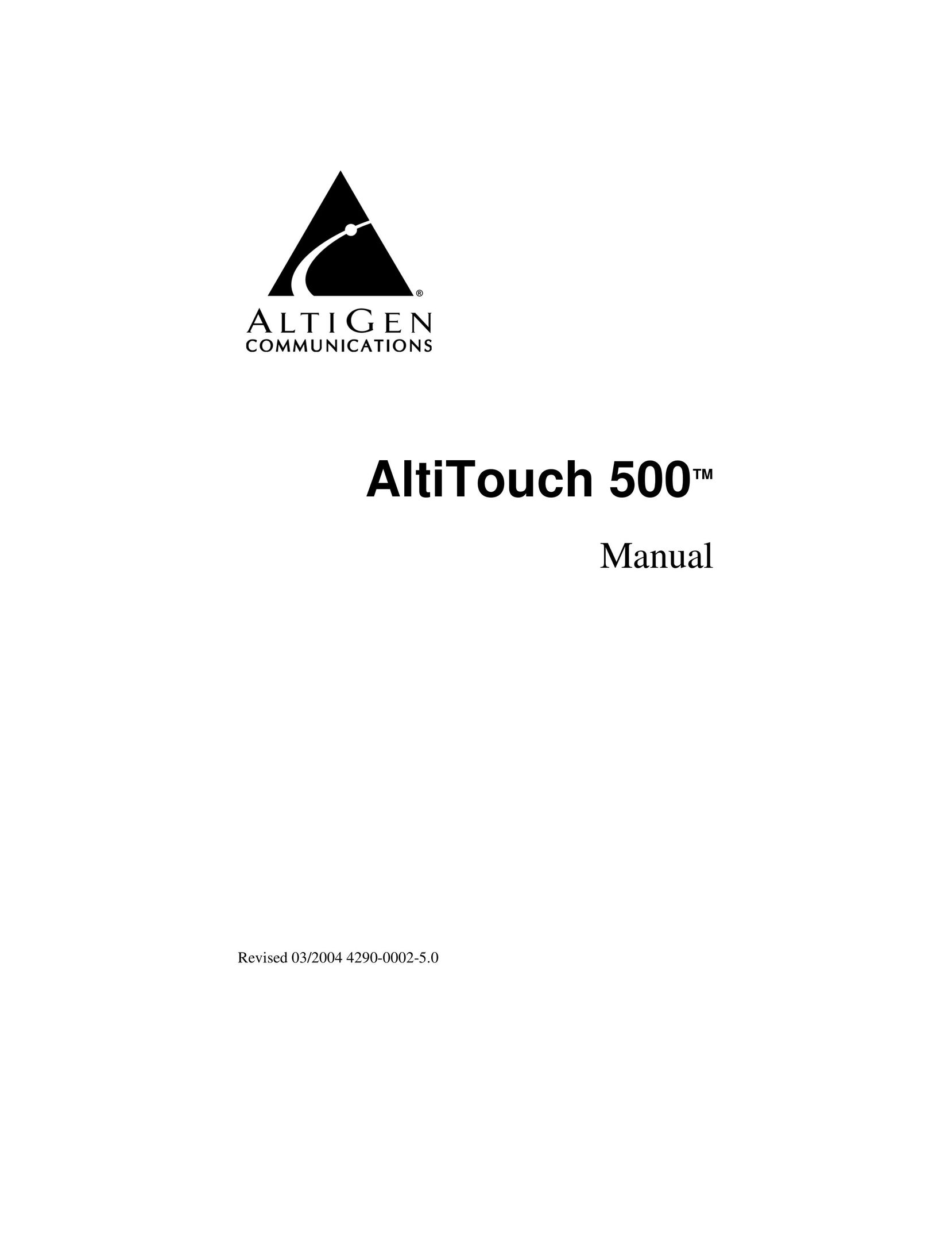 AltiGen comm AltiTouch 500 Telephone User Manual