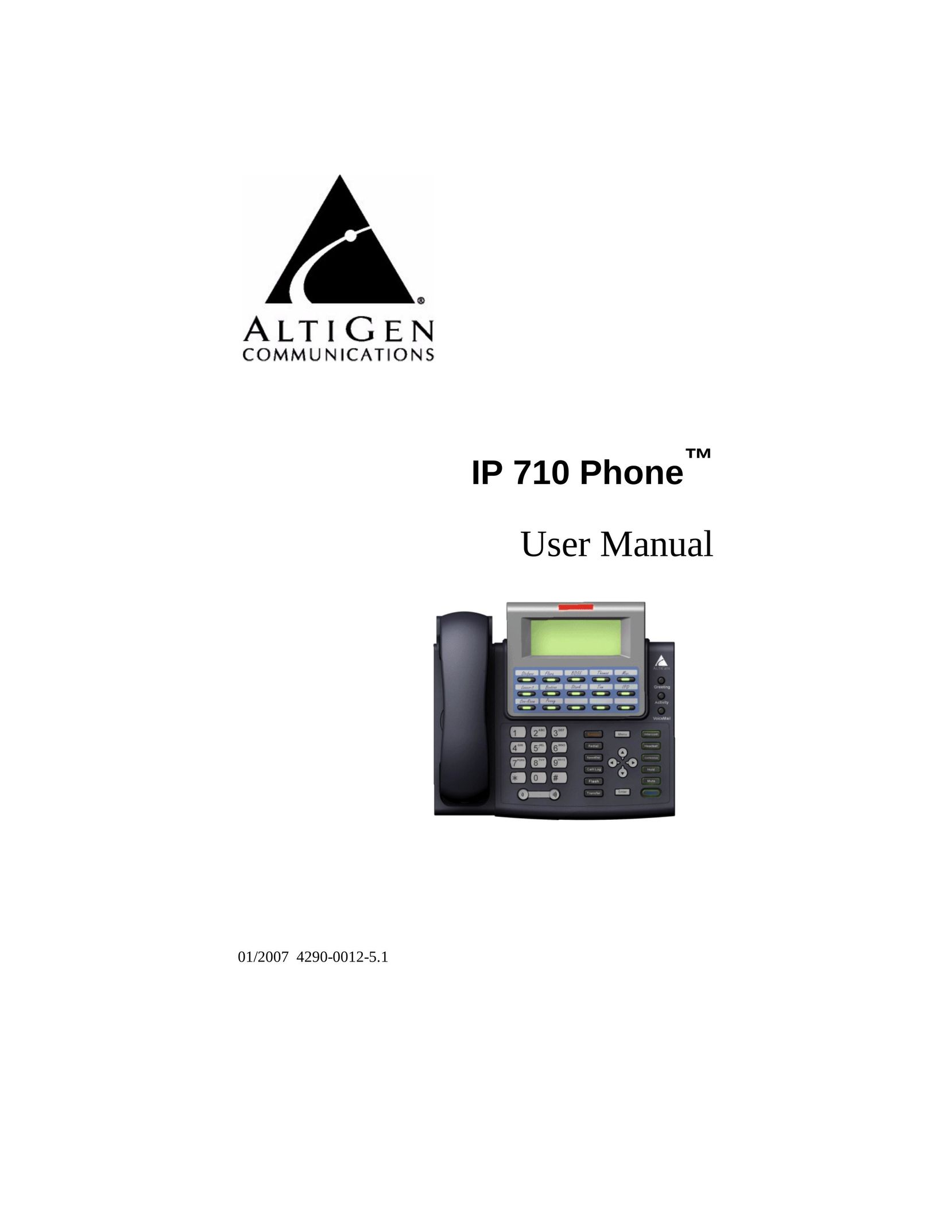 AltiGen comm IP 710 Telephone User Manual