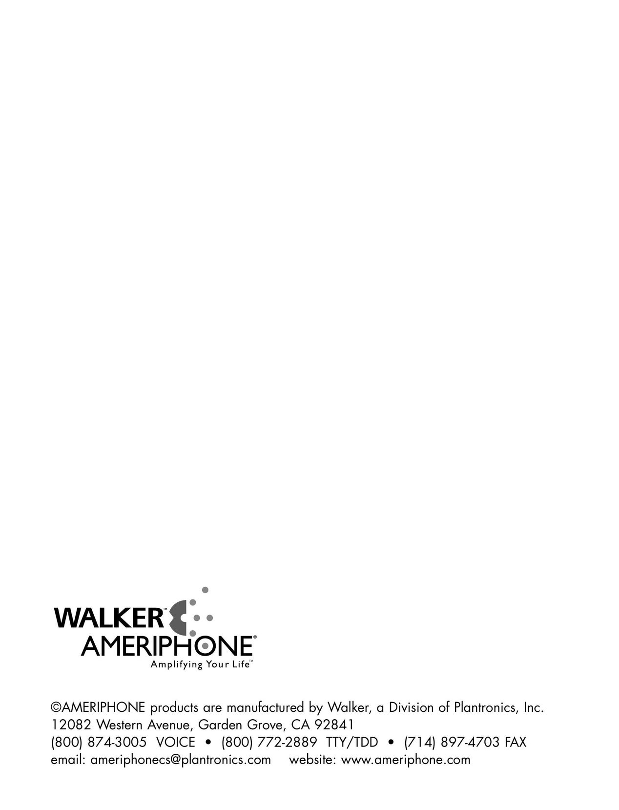 Ameriphone P-300 Telephone User Manual