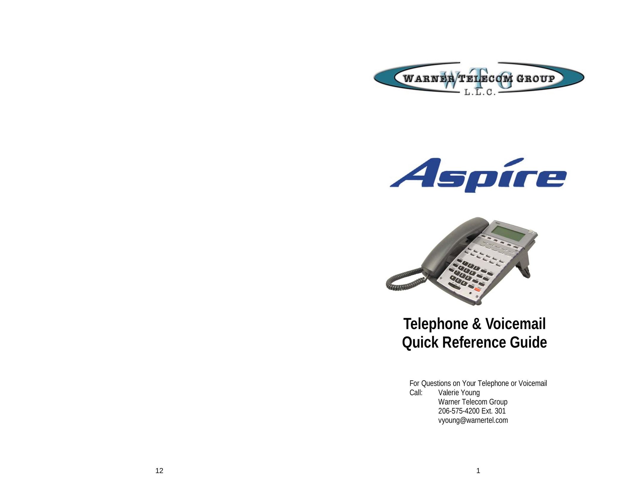 Aspire Digital Telephone & Voicemail Telephone User Manual