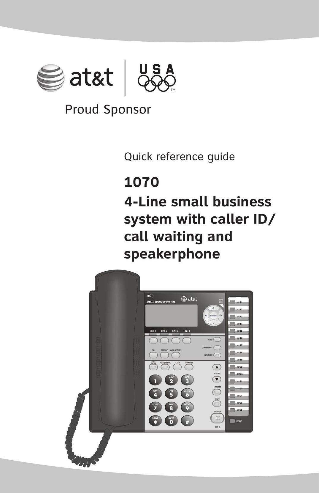 AT&T 1070 Telephone User Manual