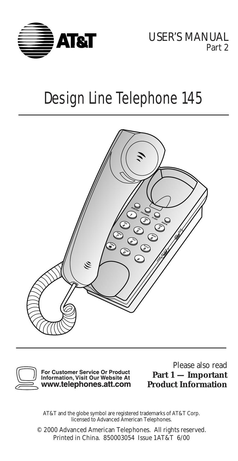 AT&T 145 Telephone User Manual