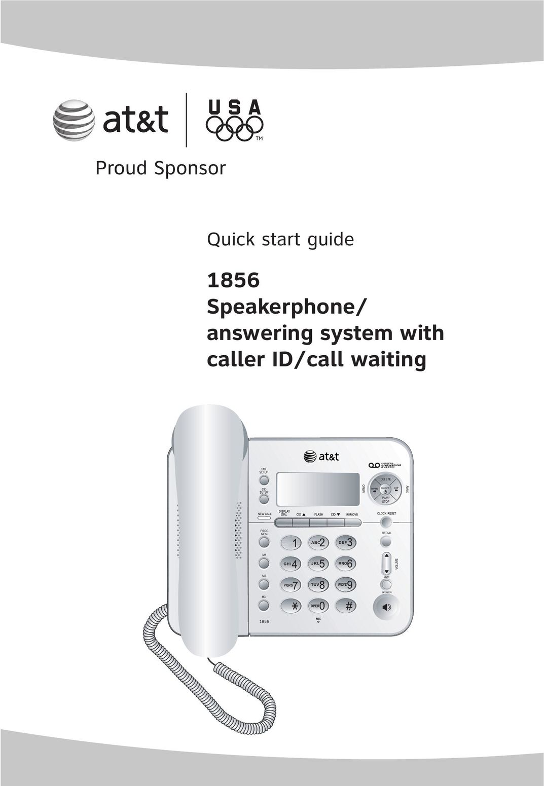 AT&T 1856 Telephone User Manual