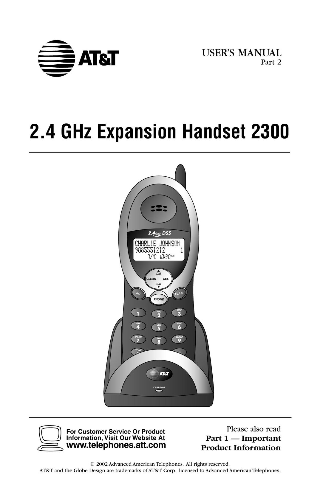 AT&T 2300 Telephone User Manual
