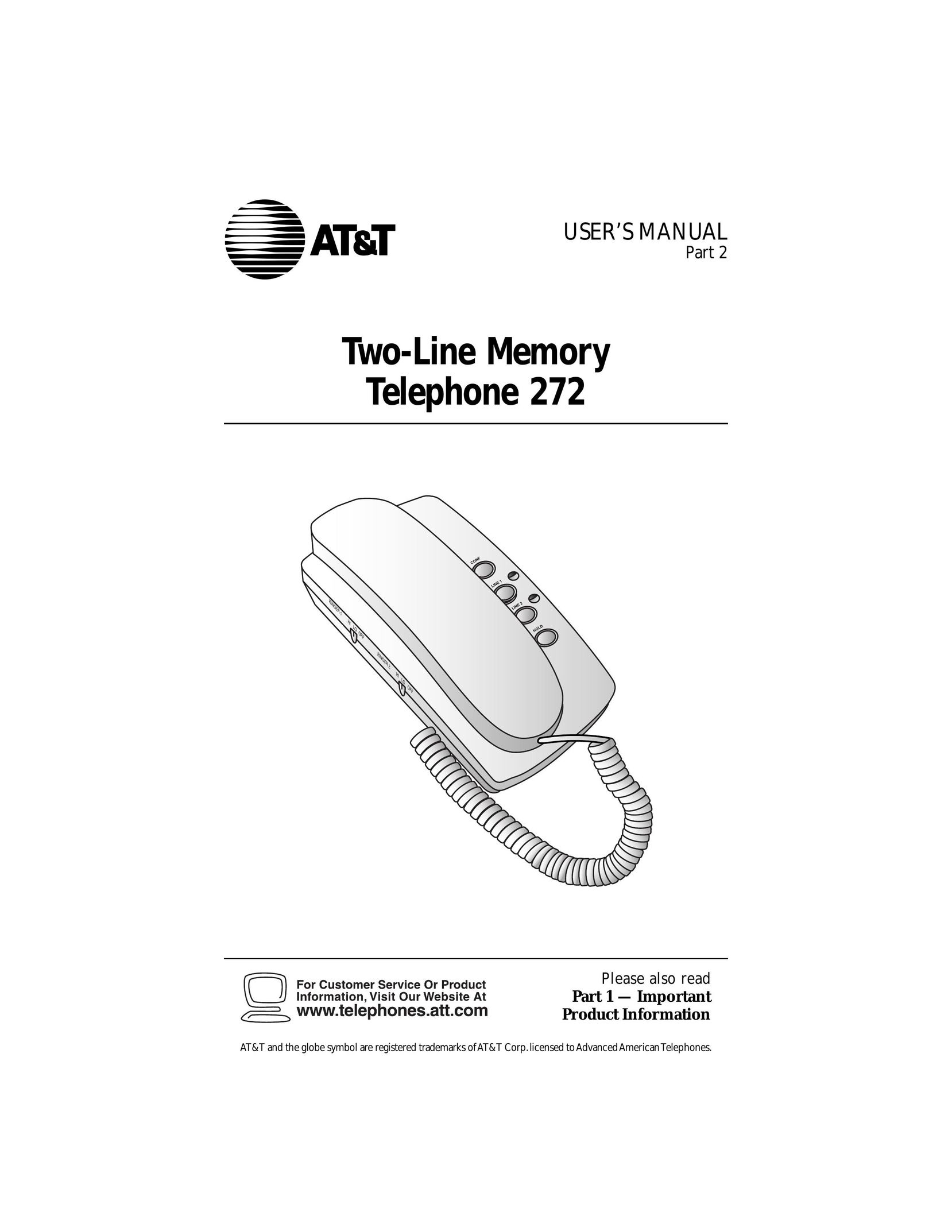 AT&T 272 Telephone User Manual