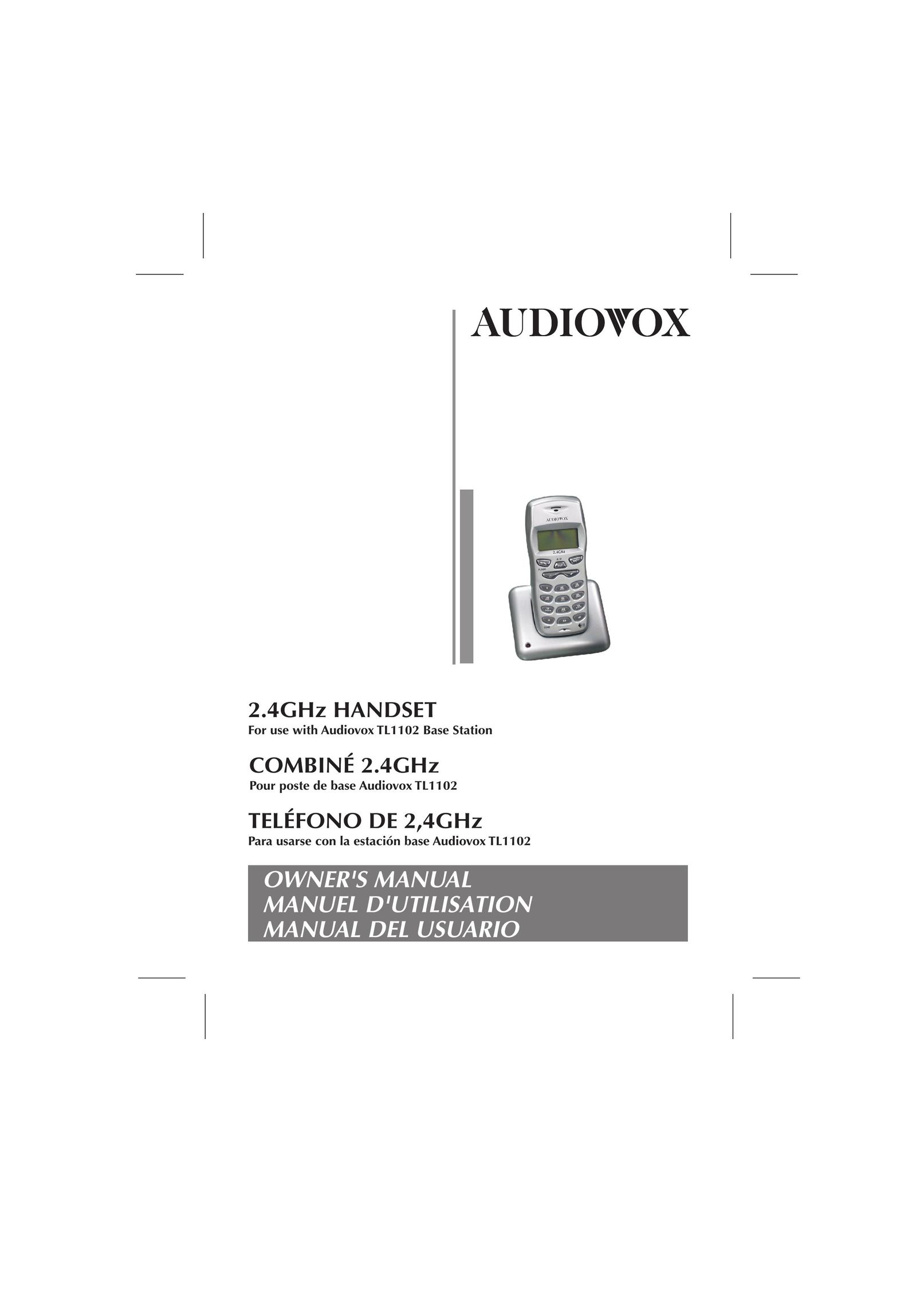 Audiovox 4GHz Telephone User Manual