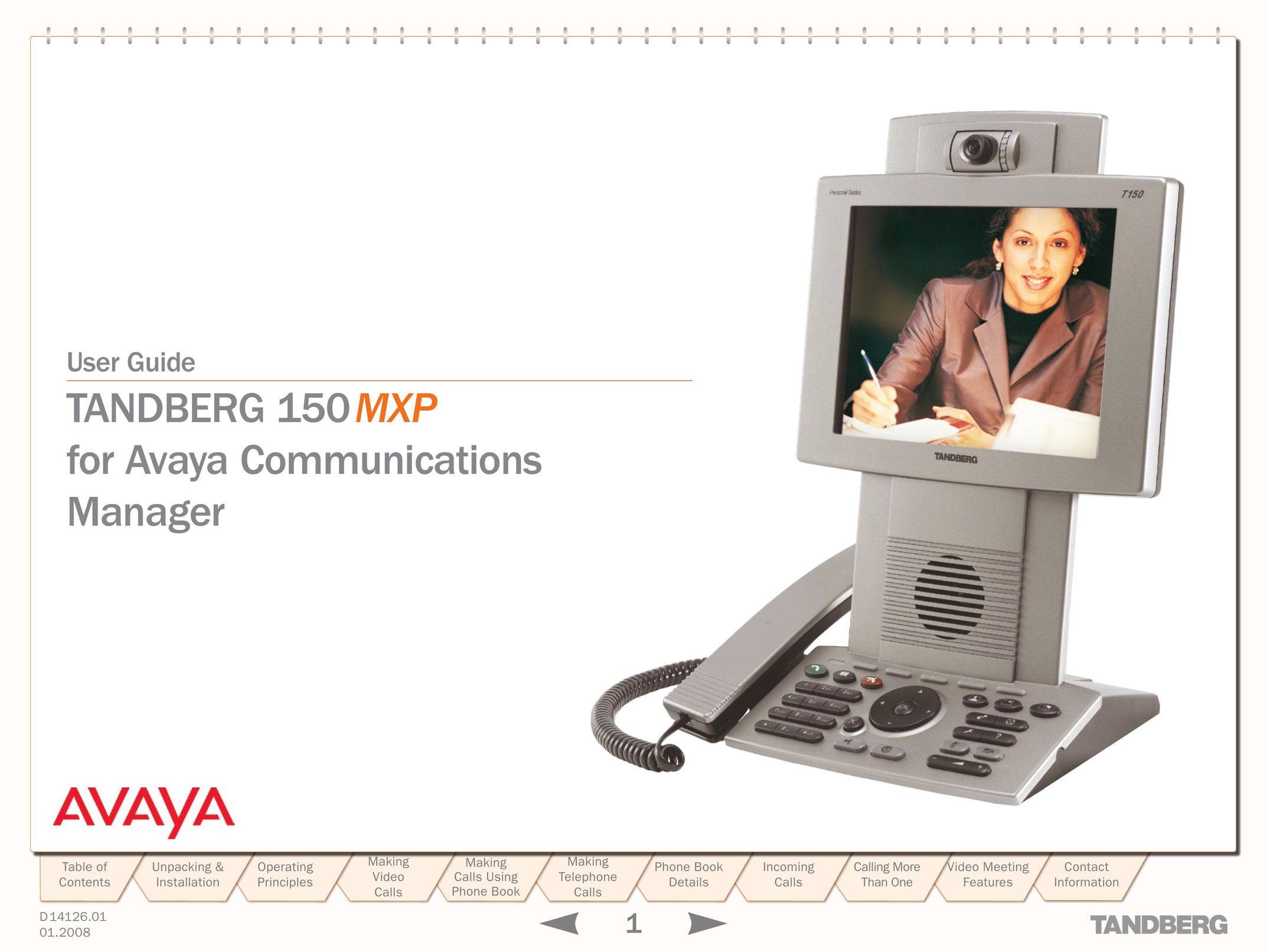 Avaya 150 MXP Telephone User Manual