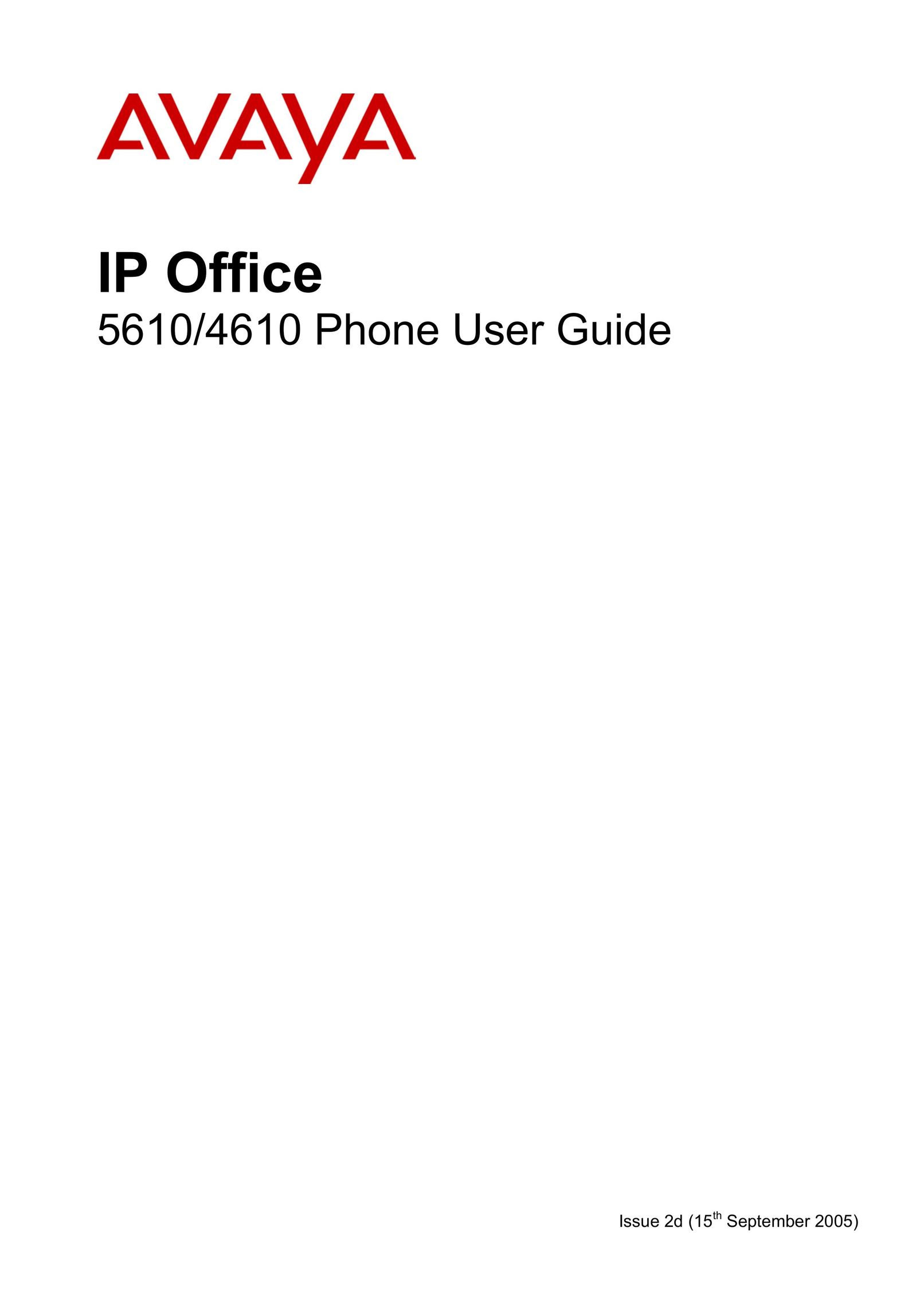 Avaya 4610 Telephone User Manual