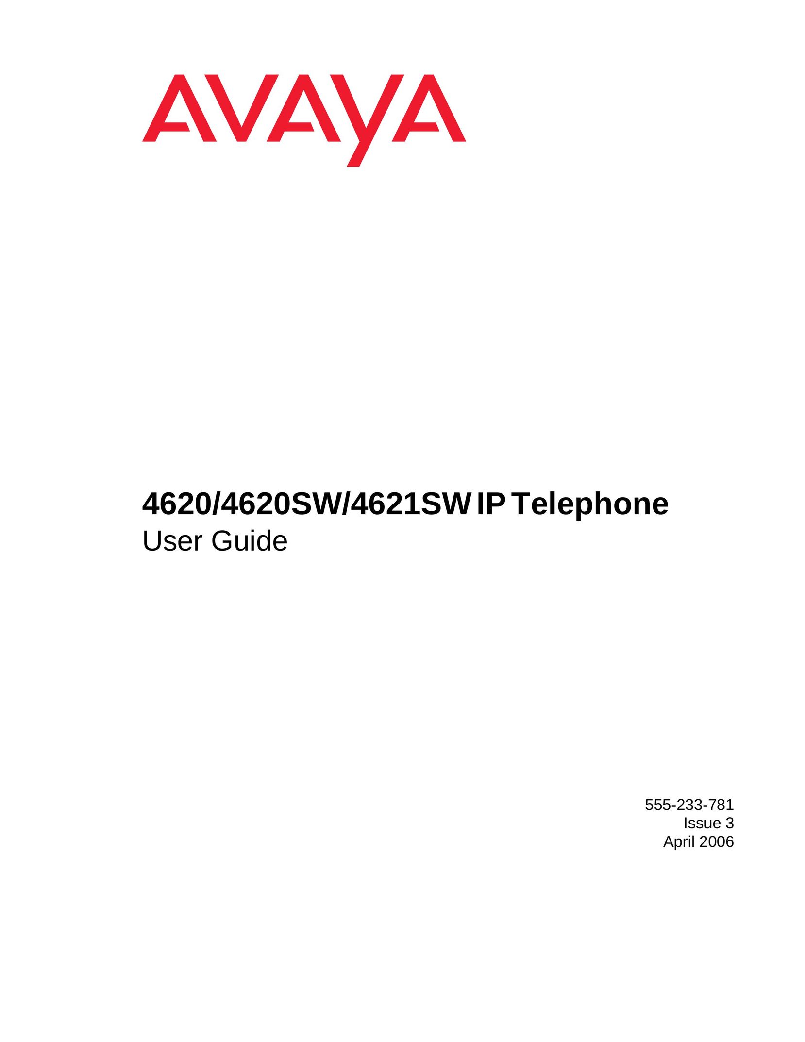 Avaya 4621SW Telephone User Manual
