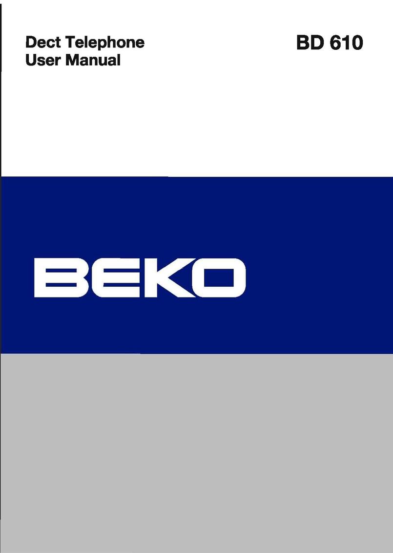 Beko BD-610 Telephone User Manual