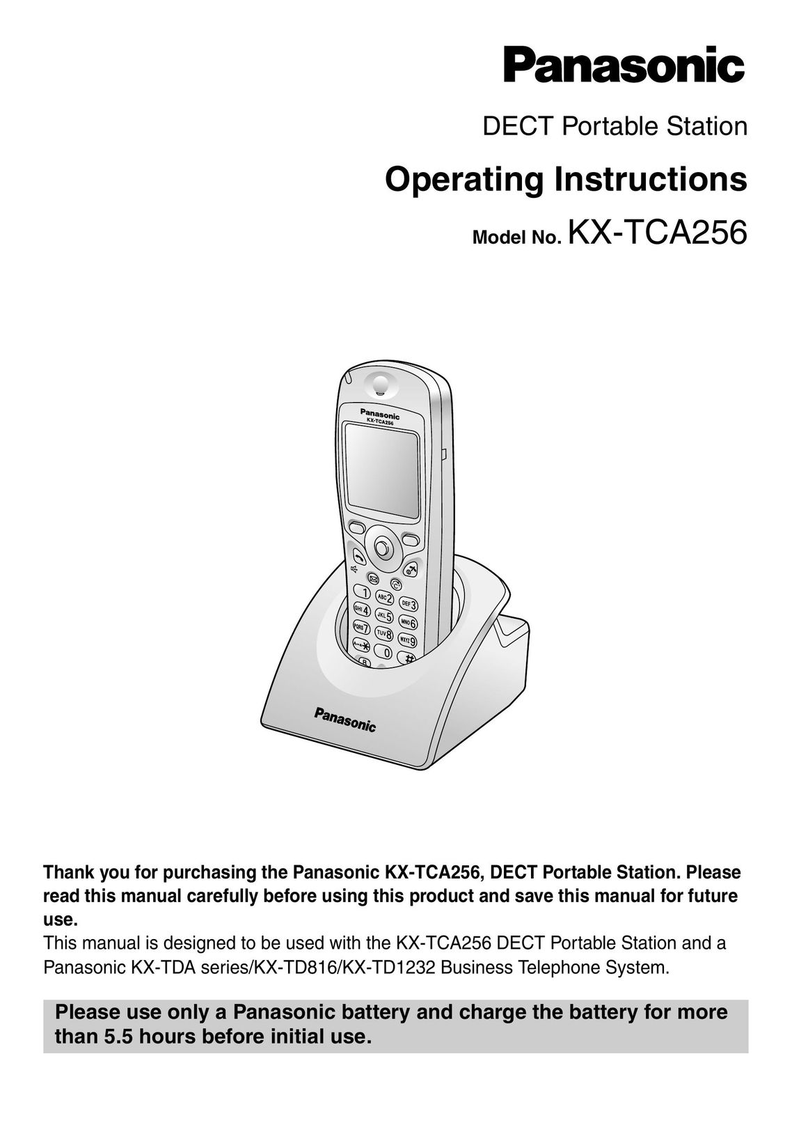 Belkin KX-TCA256 Telephone User Manual