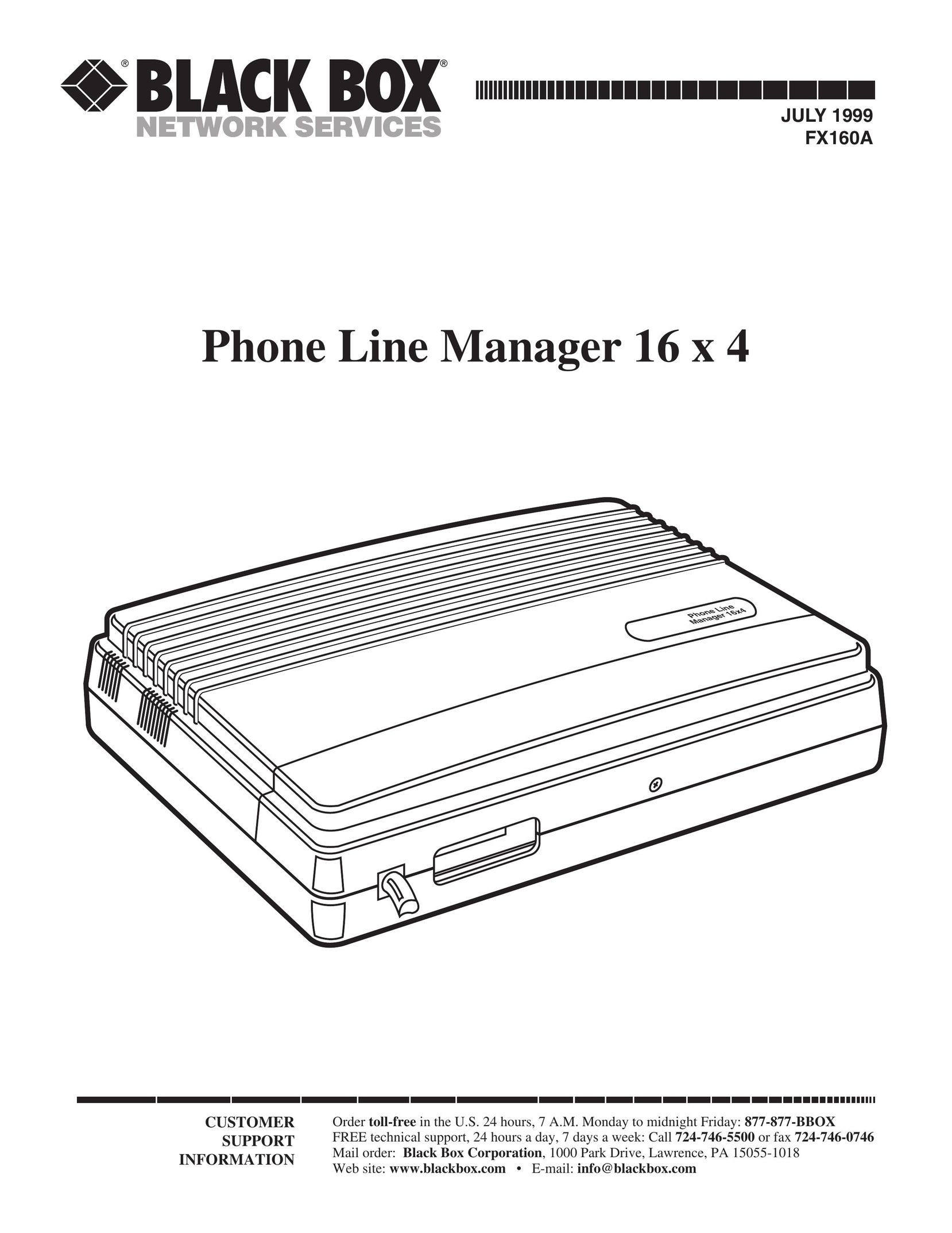 Black Box FX160A Telephone User Manual