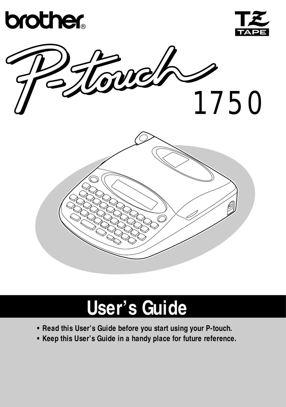 Brother PT-1750 Telephone User Manual