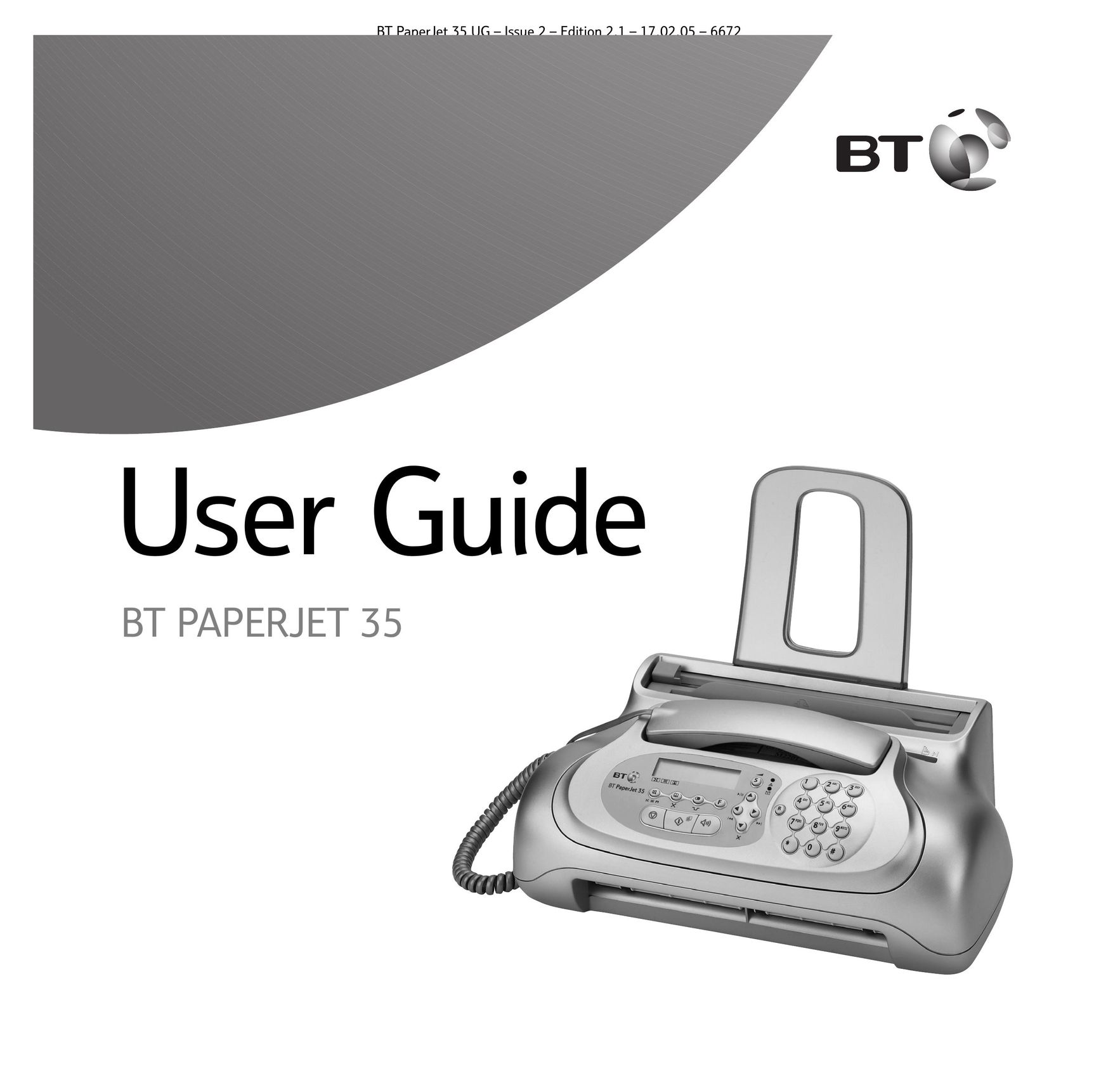 BT BT PaperJet 35 Telephone User Manual