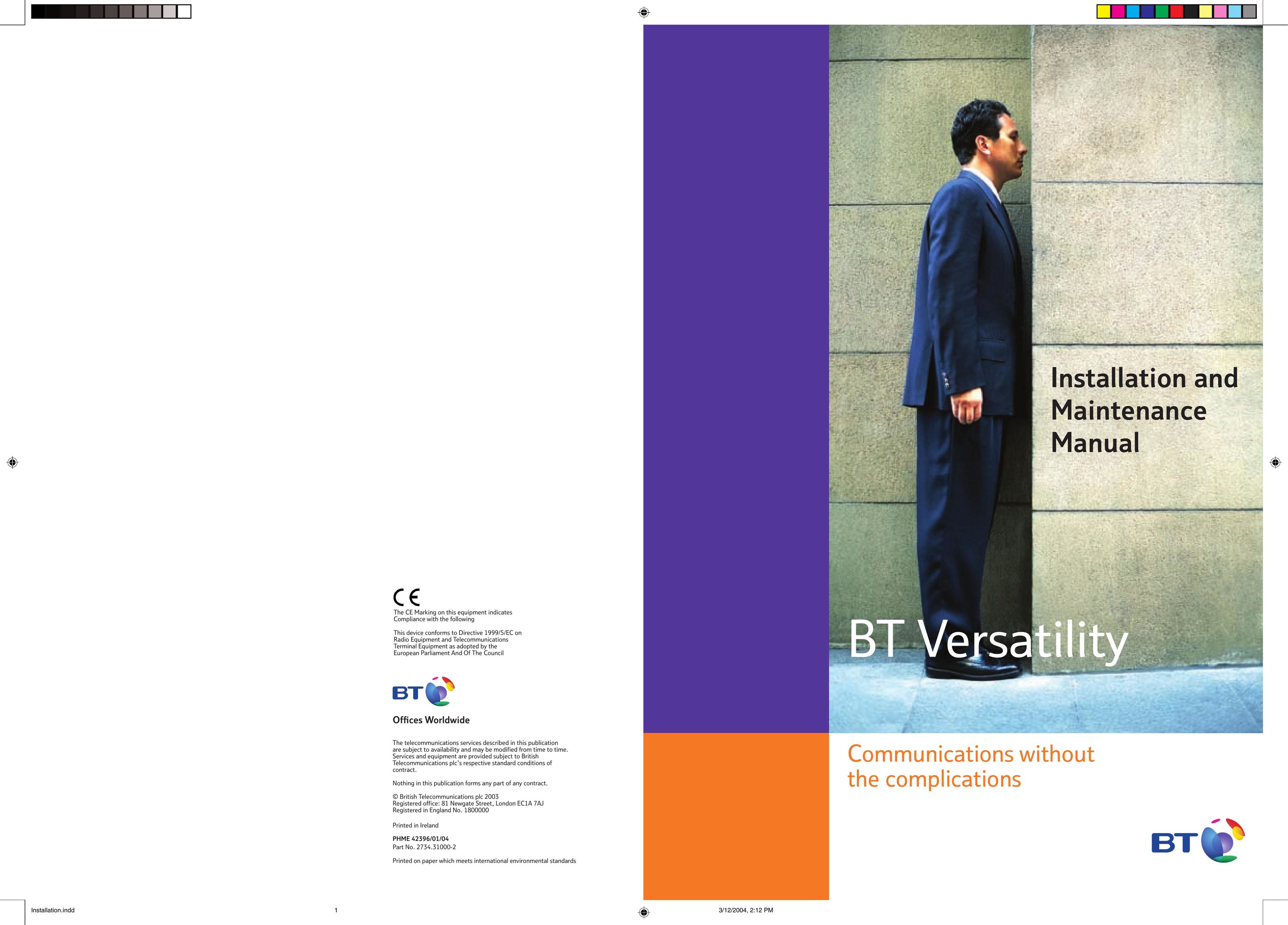 BT BT Versatility Telephone User Manual
