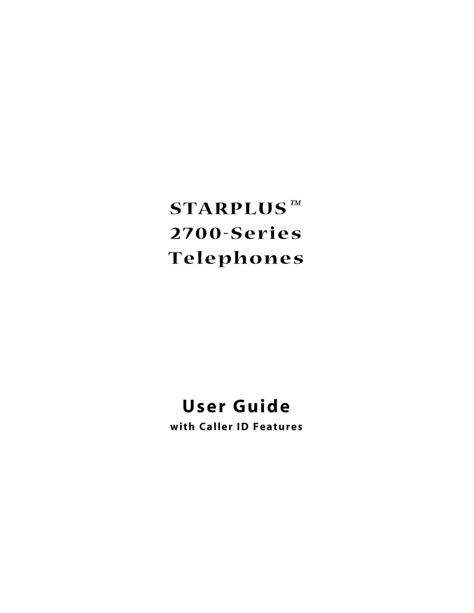 Cabletron Systems 2700 Series Telephone User Manual