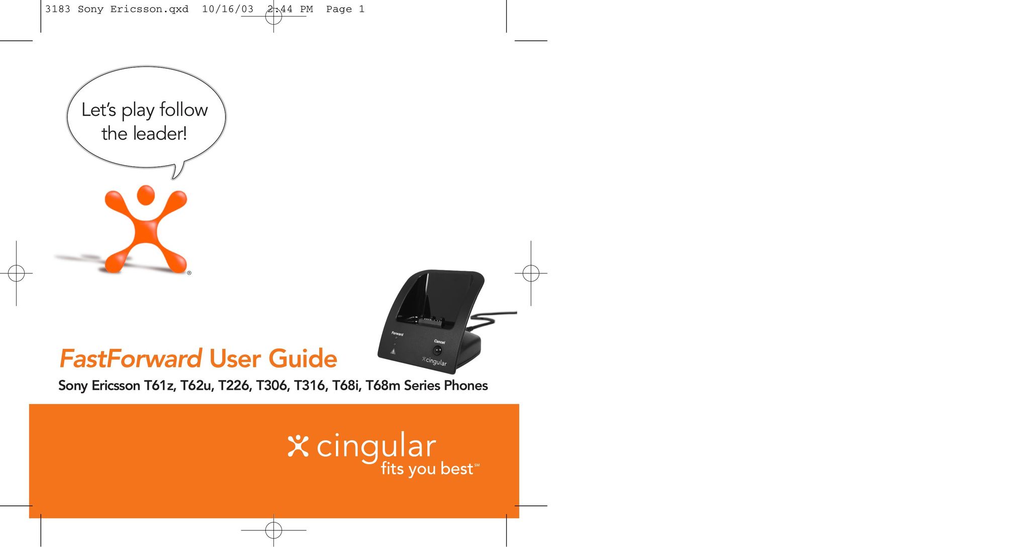 Cingular T68m Telephone User Manual