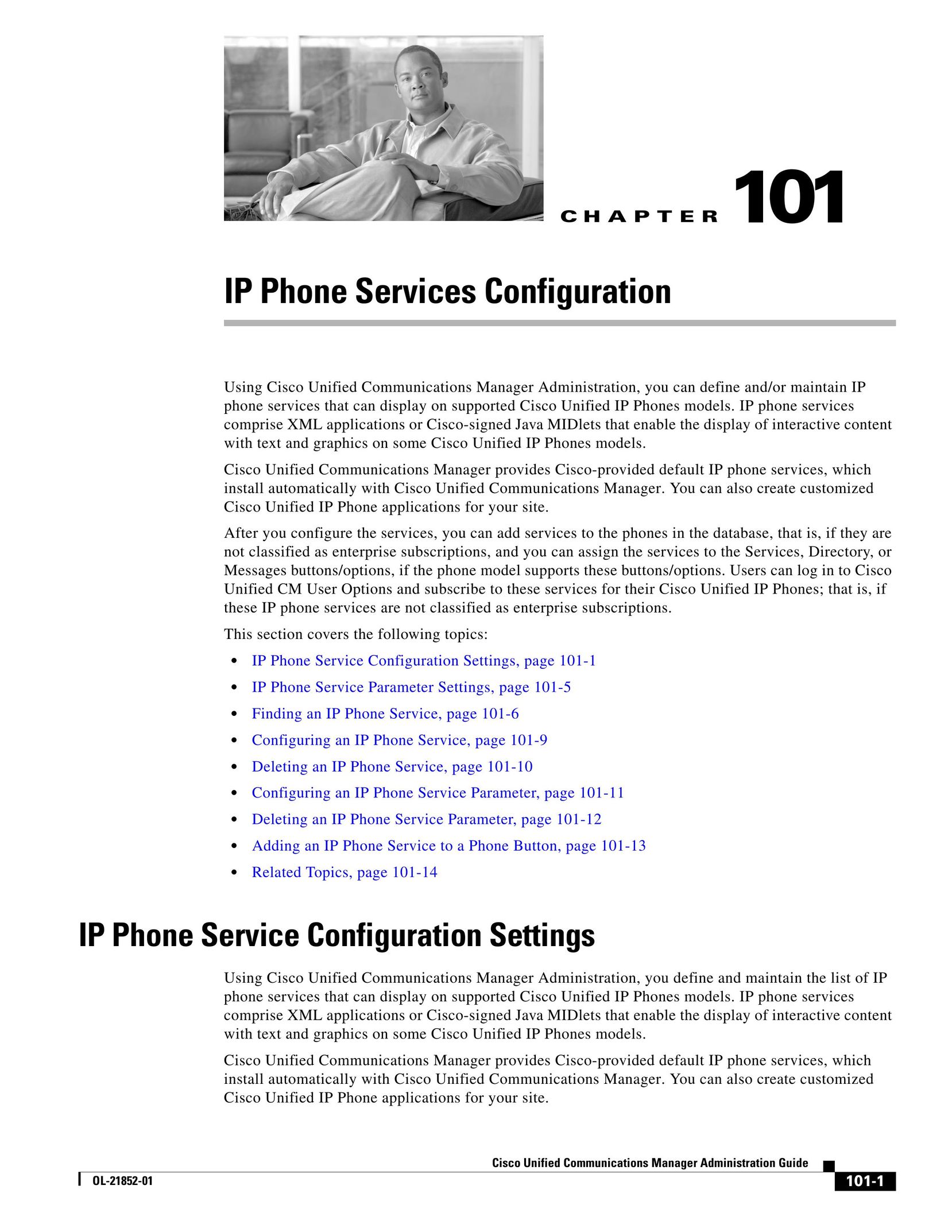 Cisco Systems OL-21852-01 Telephone User Manual
