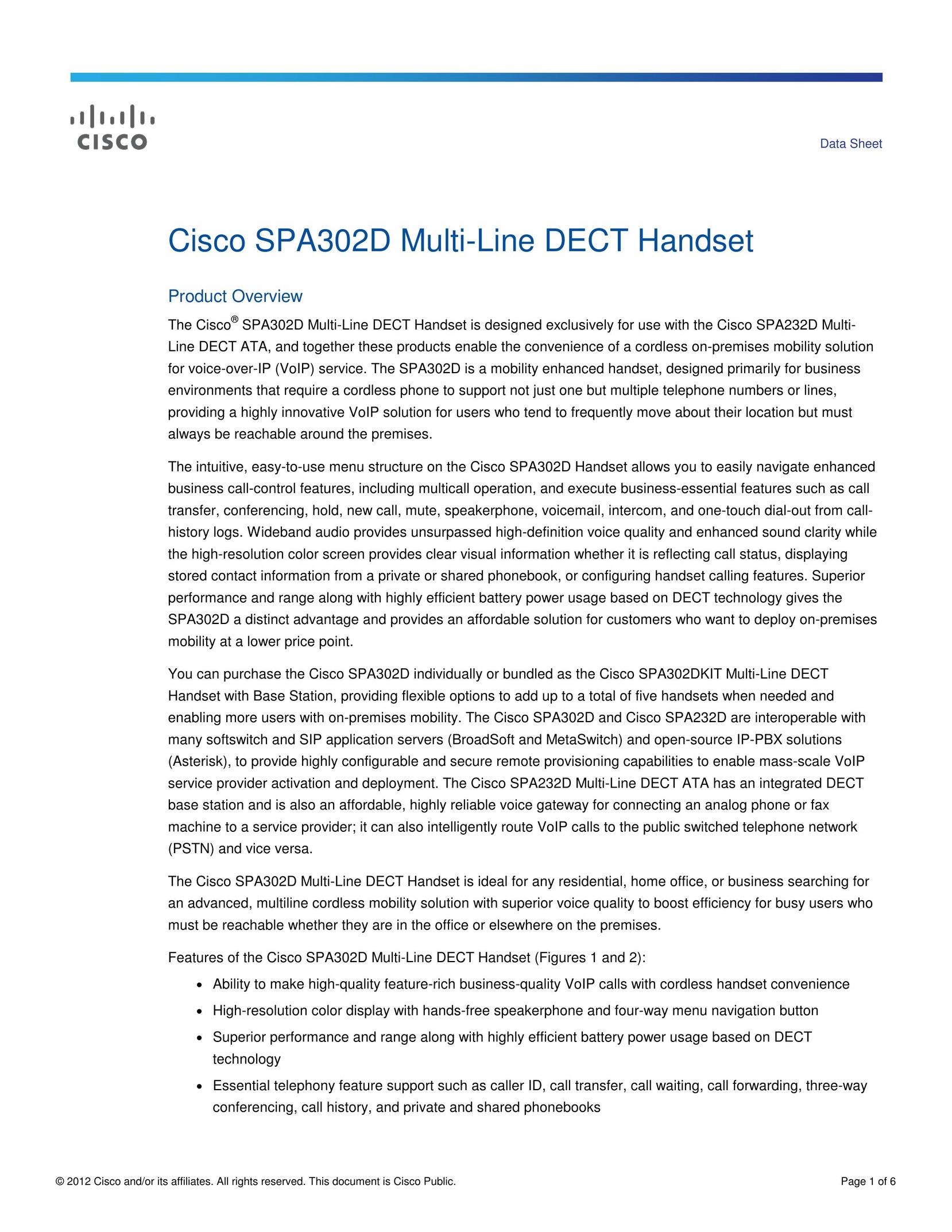 Cisco Systems SPA302DKITG1 Telephone User Manual
