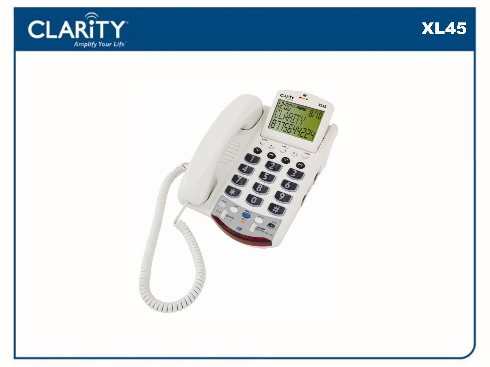 Clarity 54500001 Telephone User Manual