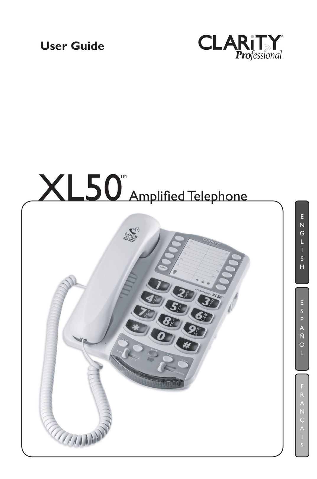 Clarity XL50 Telephone User Manual