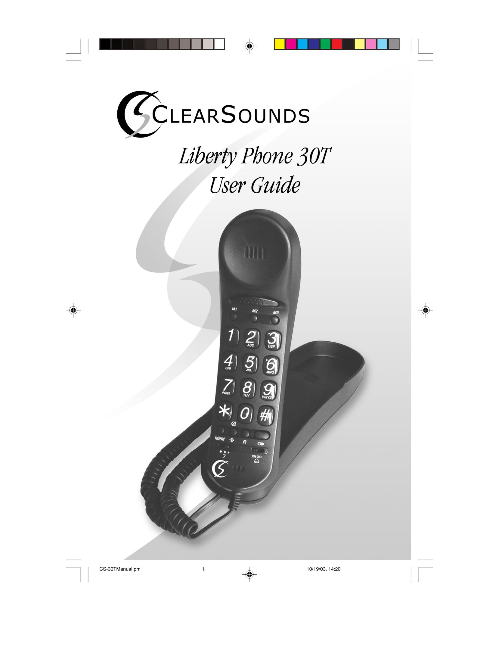 ClearSounds 30T Telephone User Manual