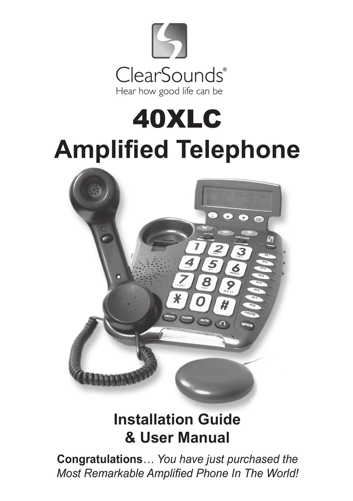 ClearSounds 40XLC Telephone User Manual