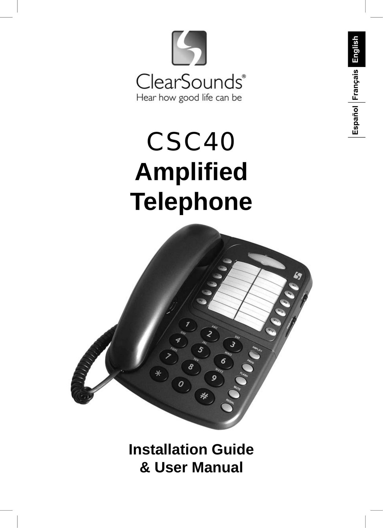 ClearSounds CSC40 Telephone User Manual