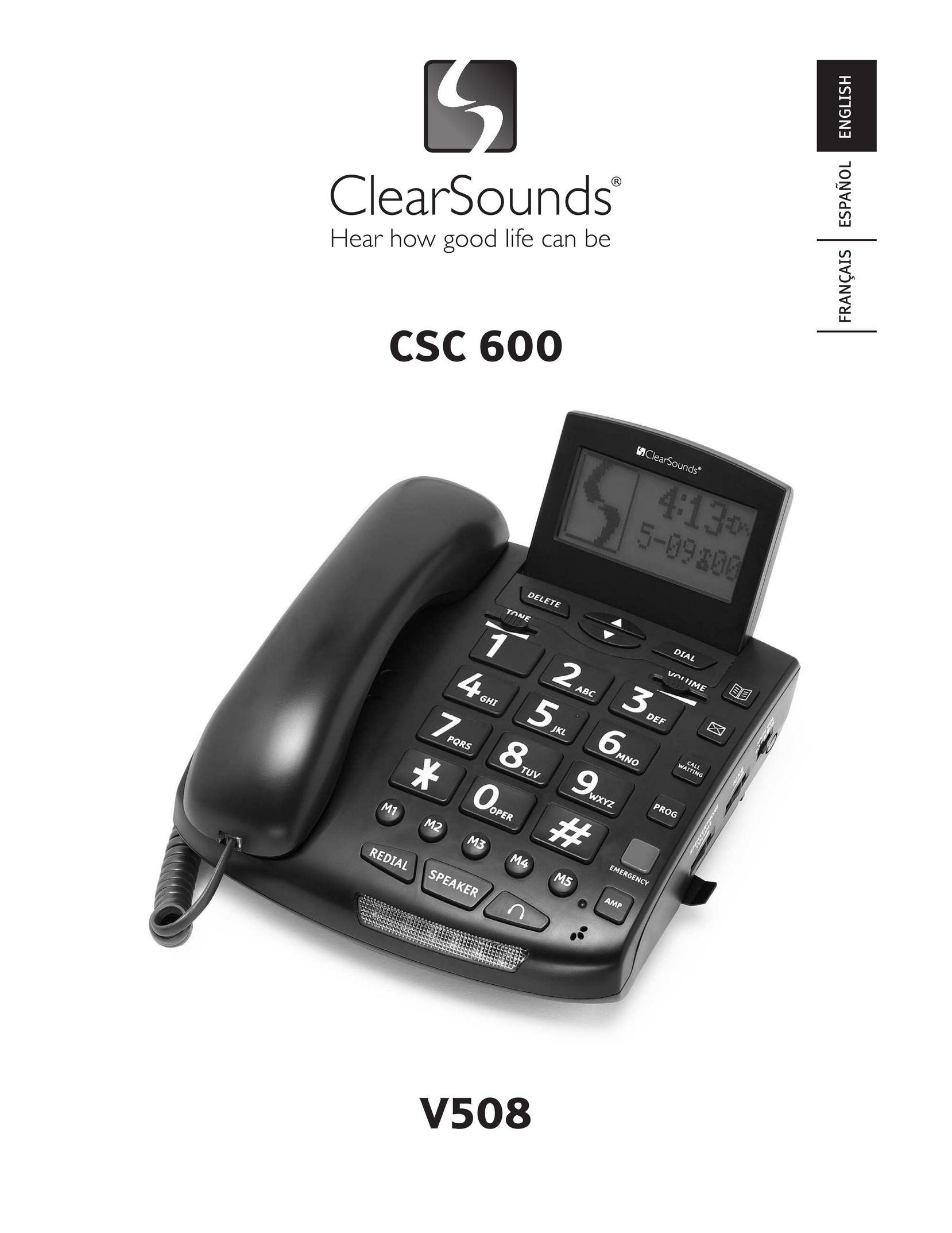 ClearSounds V508 Telephone User Manual