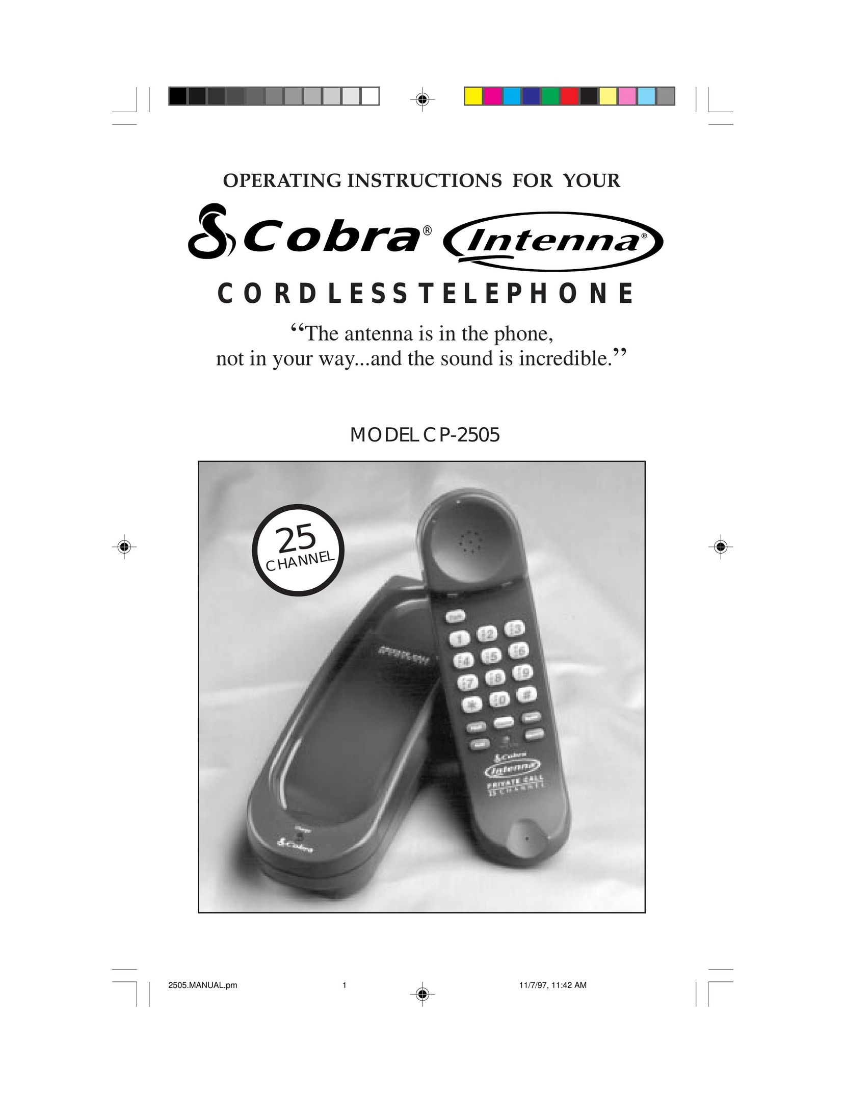 Cobra Electronics CP-2505 Telephone User Manual