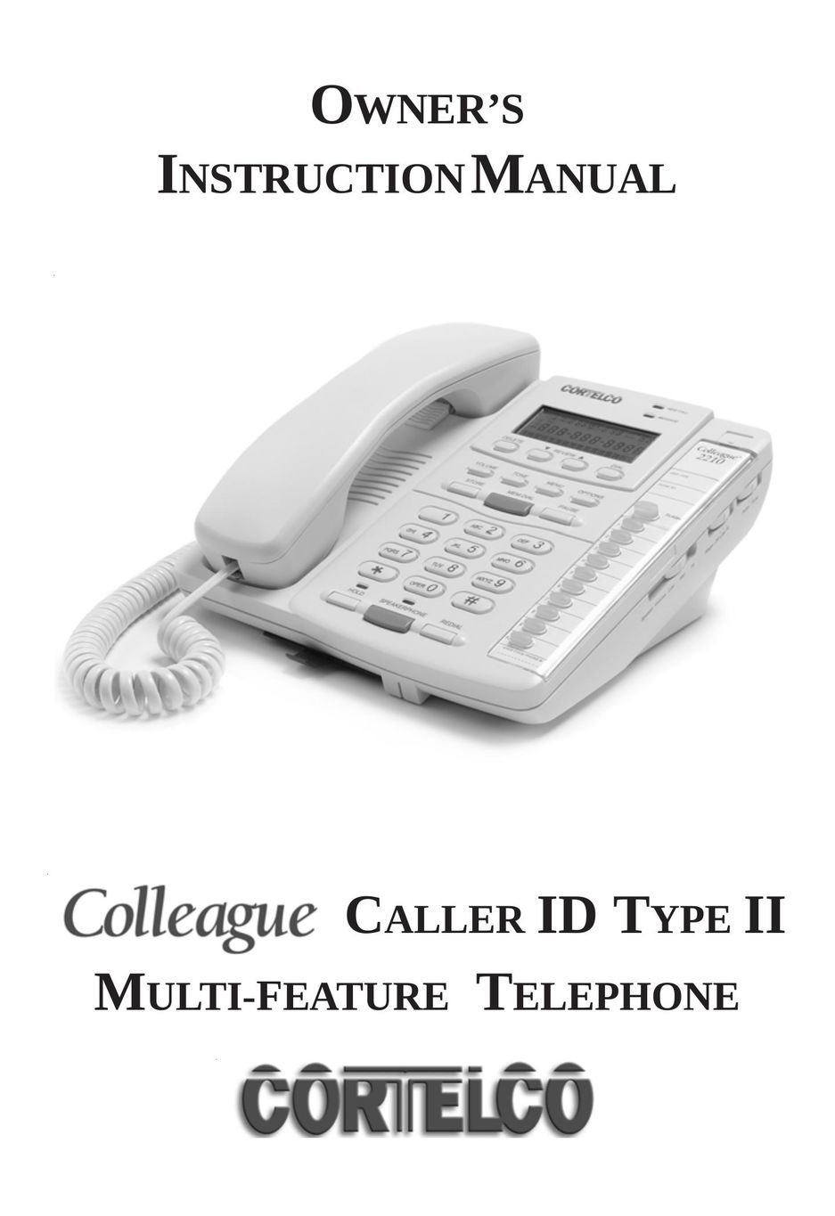 Cortelco 2194**VOE27S Telephone User Manual