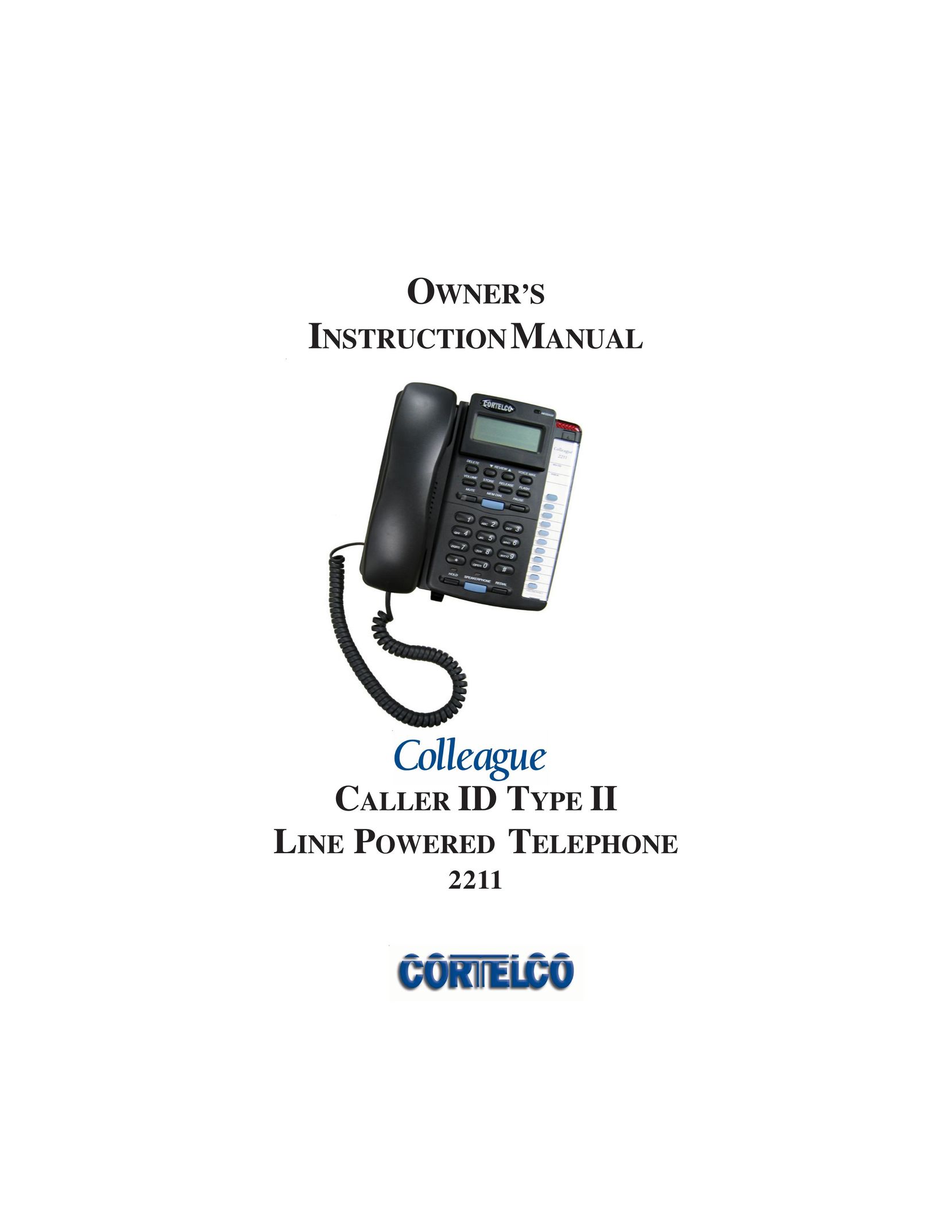 Cortelco 2211 Telephone User Manual