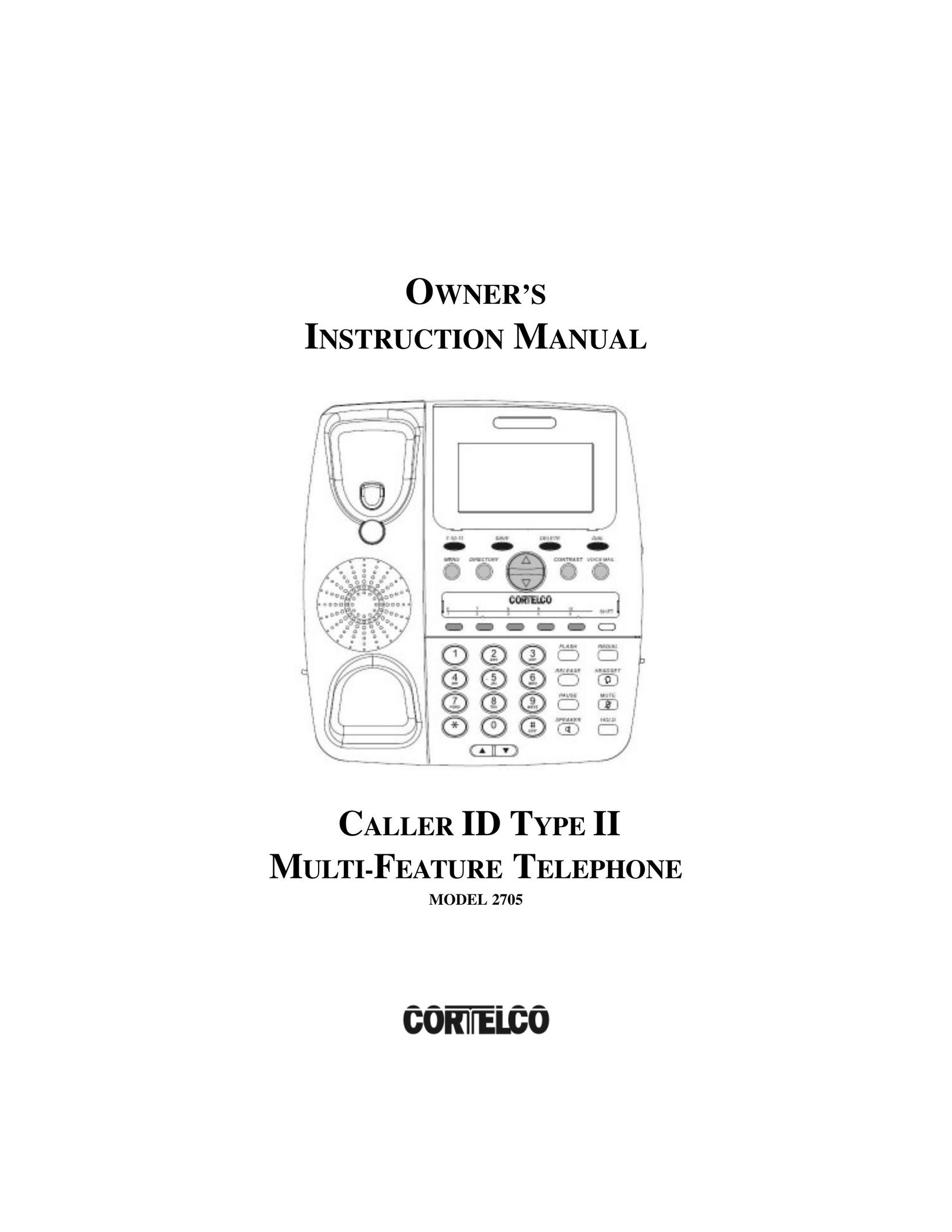 Cortelco 2705 Telephone User Manual