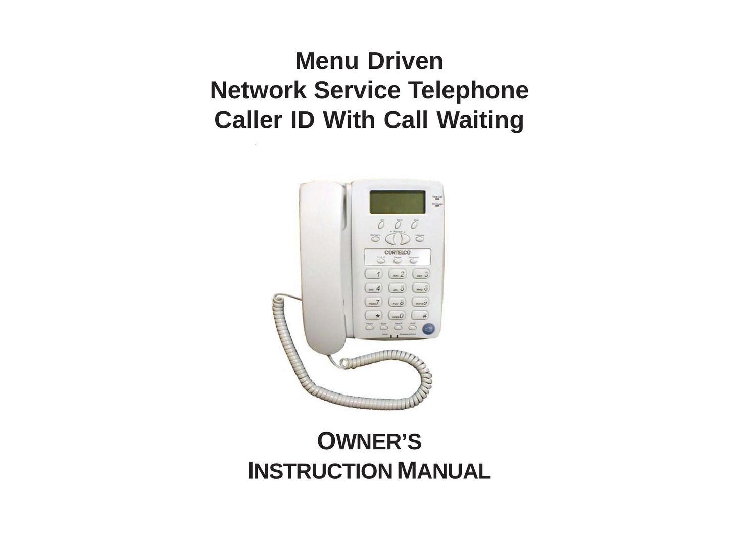 Cortelco 3719 Telephone User Manual