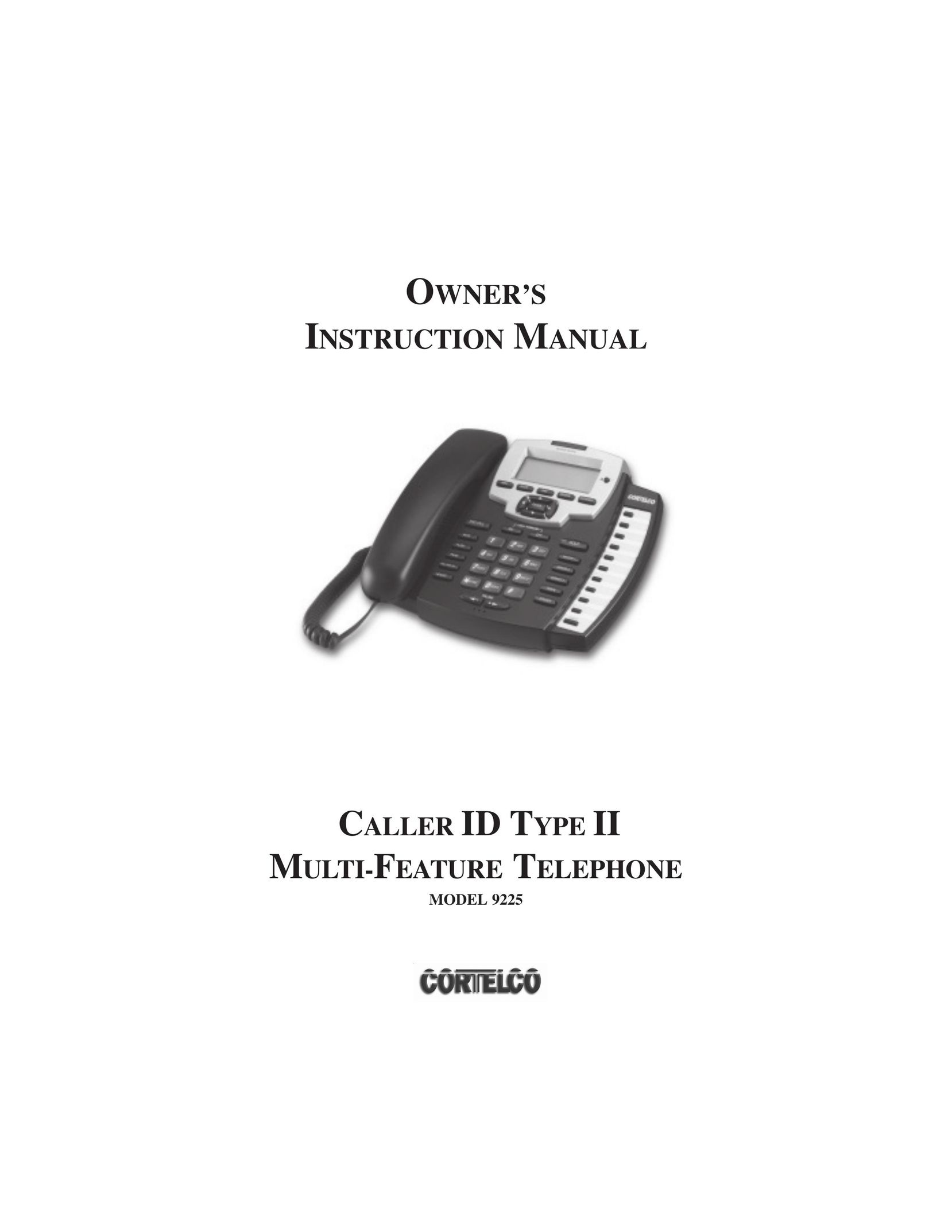 Cortelco 9225 Telephone User Manual