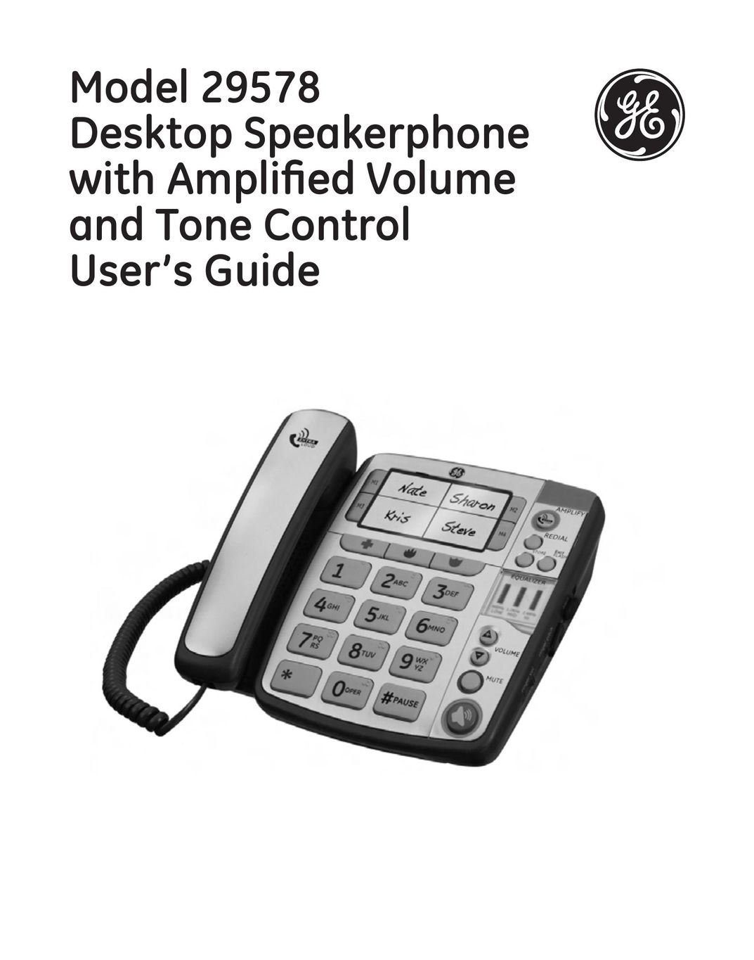 GE 00019317 Telephone User Manual